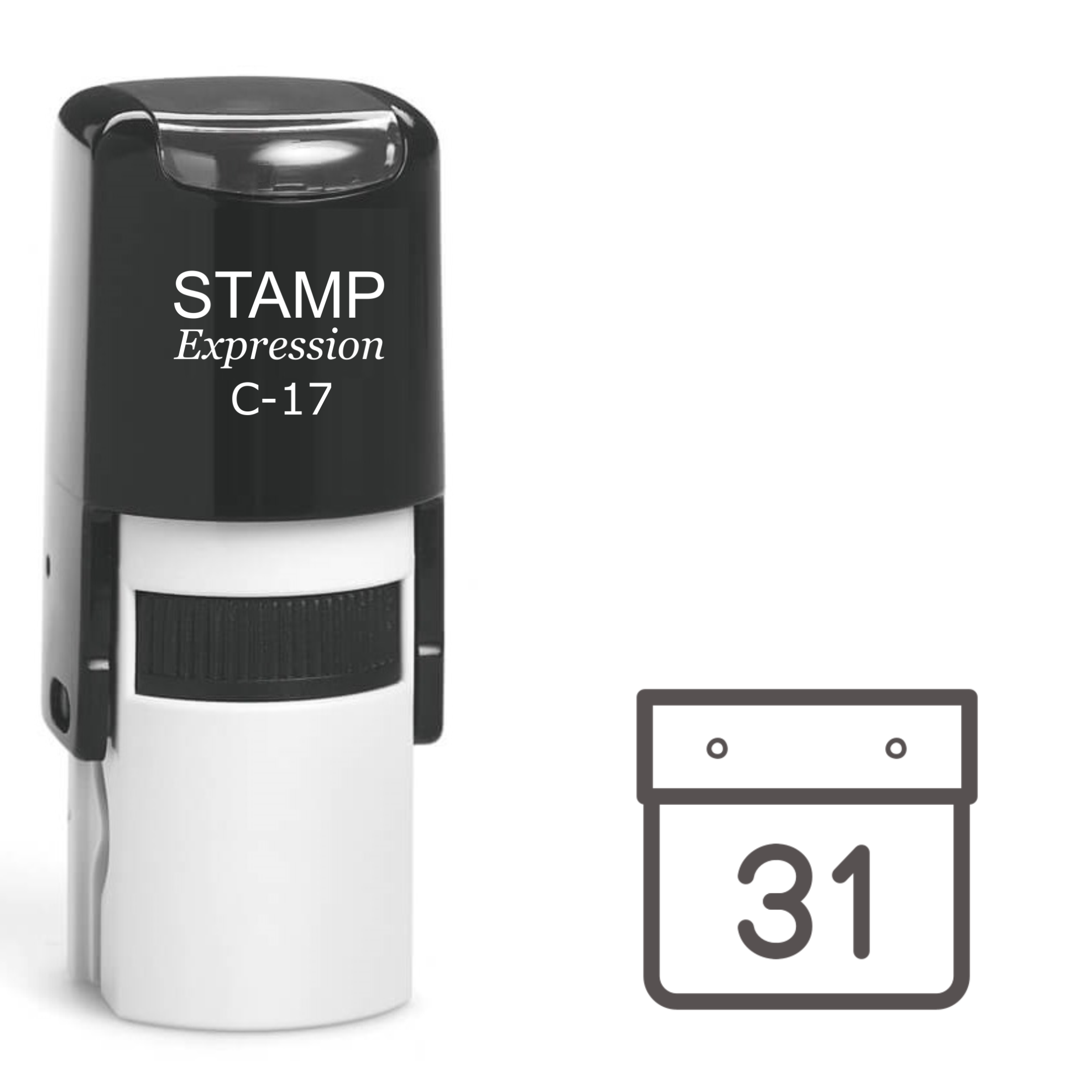 Calendar Self Inking Rubber Stamp (SH-61280)