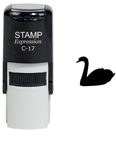 Swimming Swan Self Inking Rubber Stamp (SH-6130)