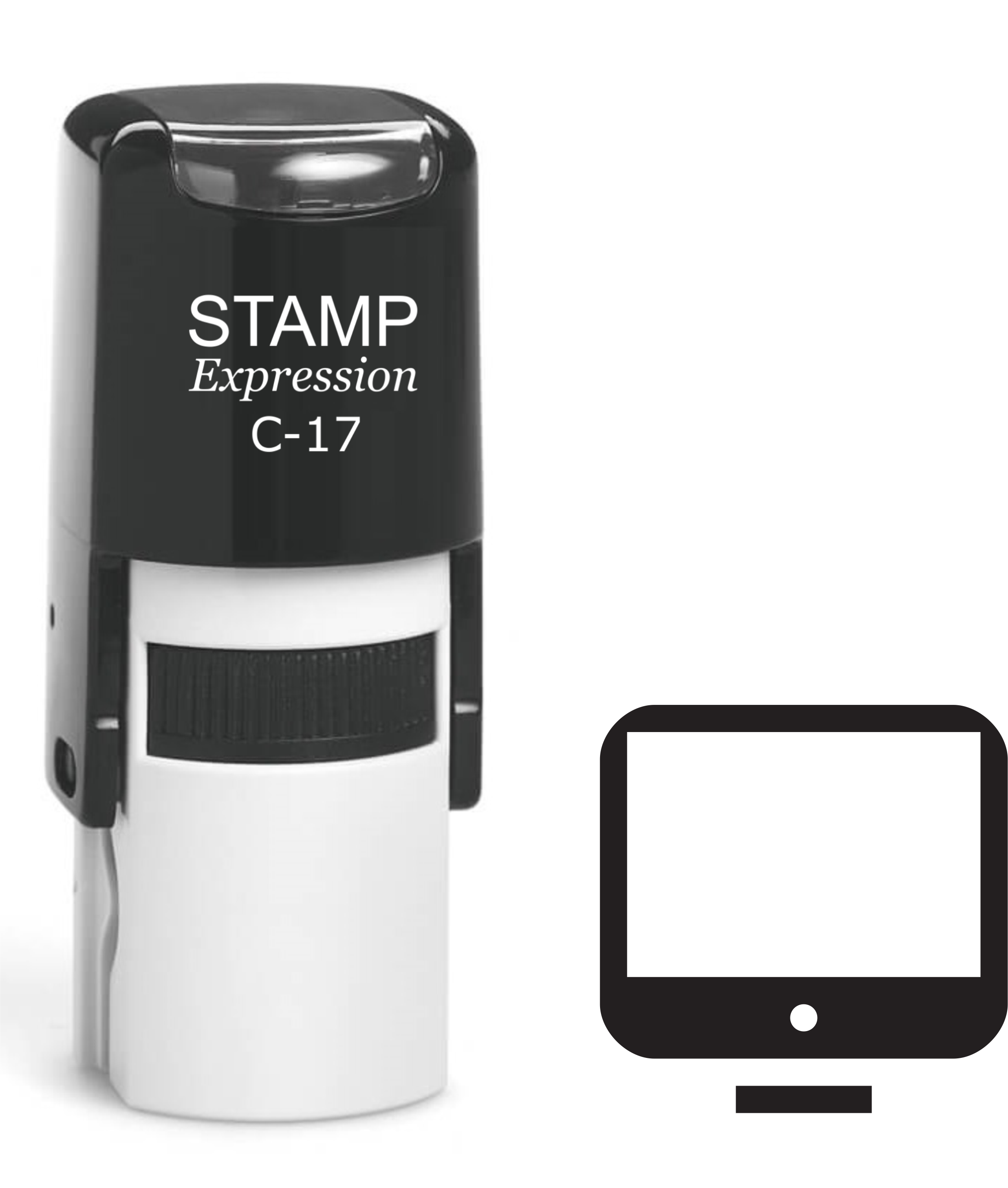 Computer Monitor Self Inking Rubber Stamp (SH-61329)