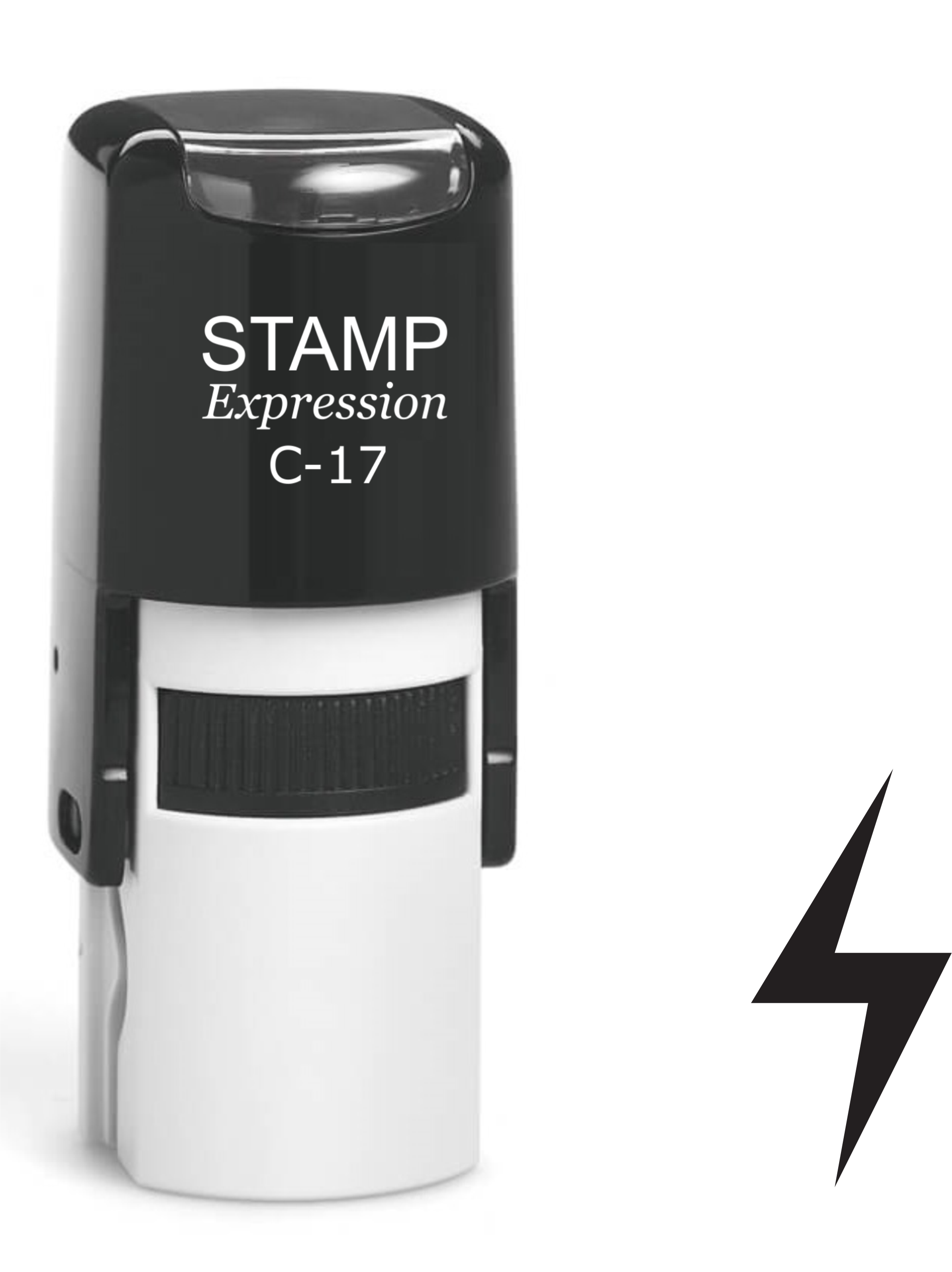 Lightning Icon Self Inking Rubber Stamp (SH-61354)