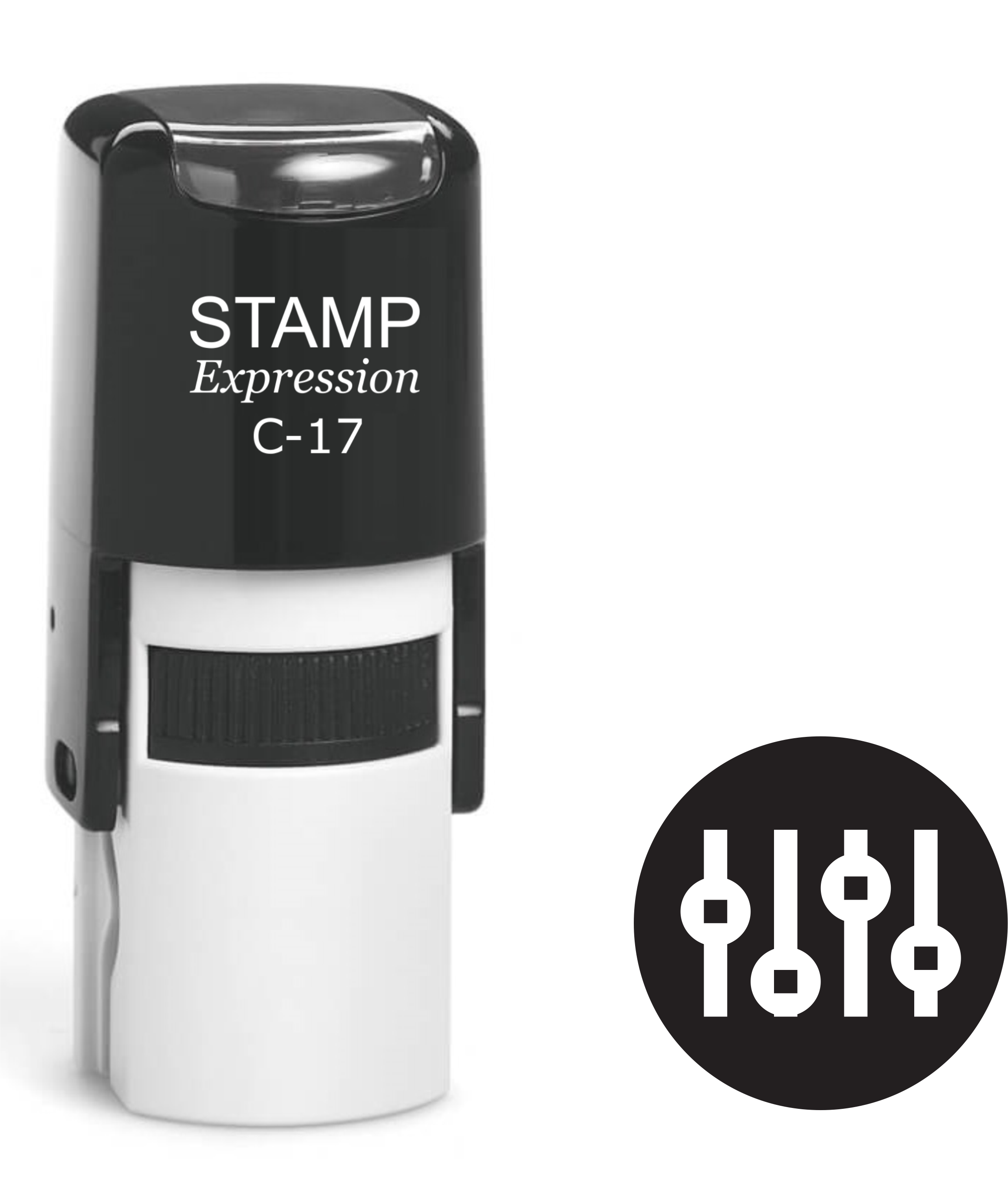 Sound Bar Self Inking Rubber Stamp (SH-61355)
