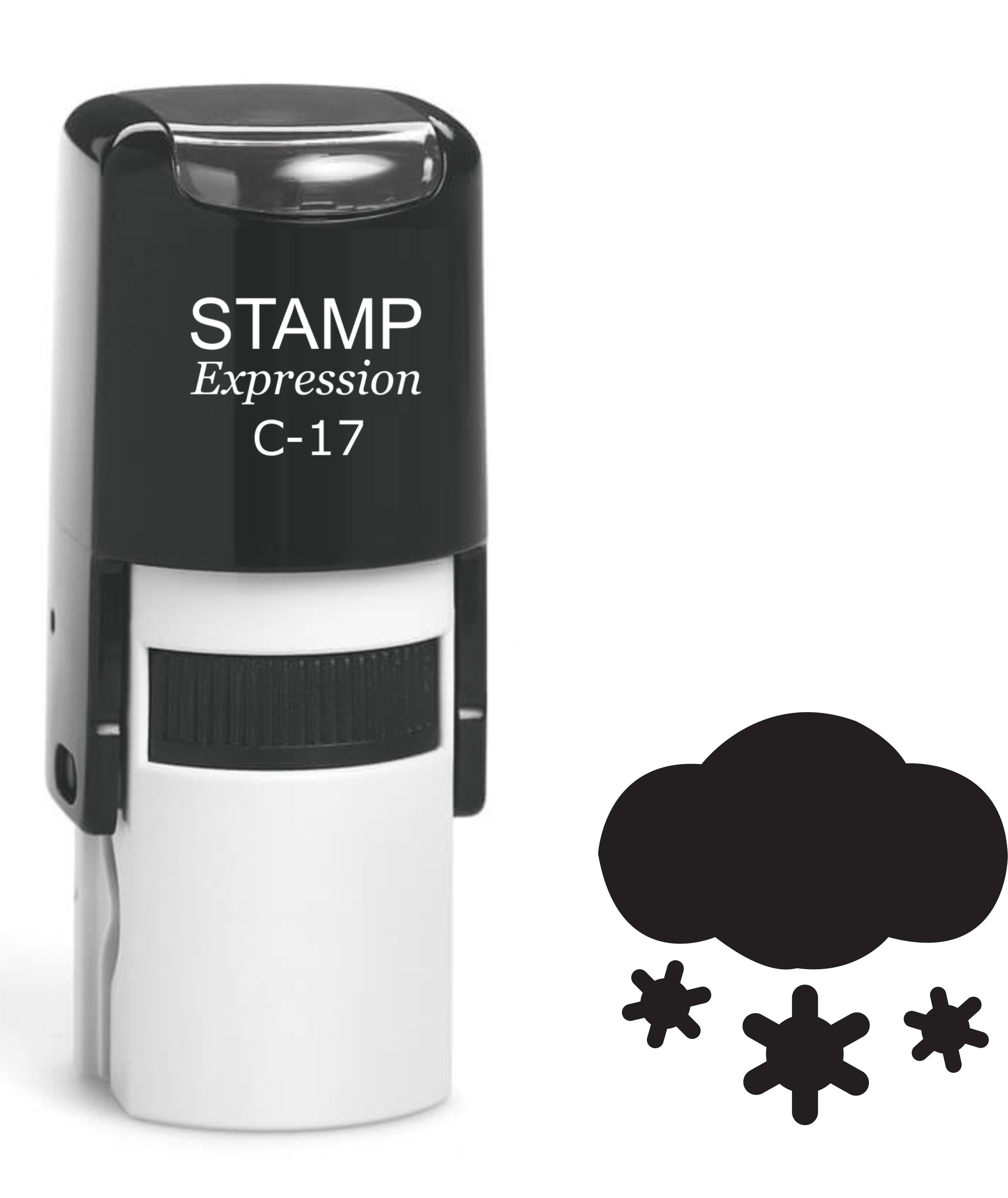 Snow Cloud Self Inking Rubber Stamp (SH-61356)