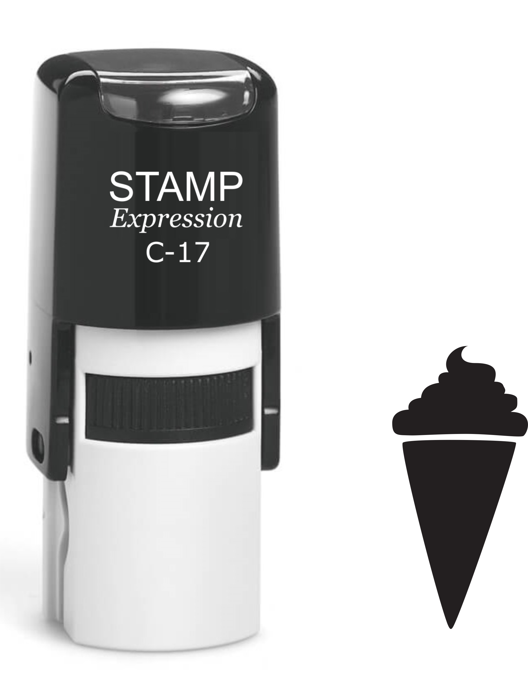 Ice cream Icon Self Inking Rubber Stamp (SH-61361)
