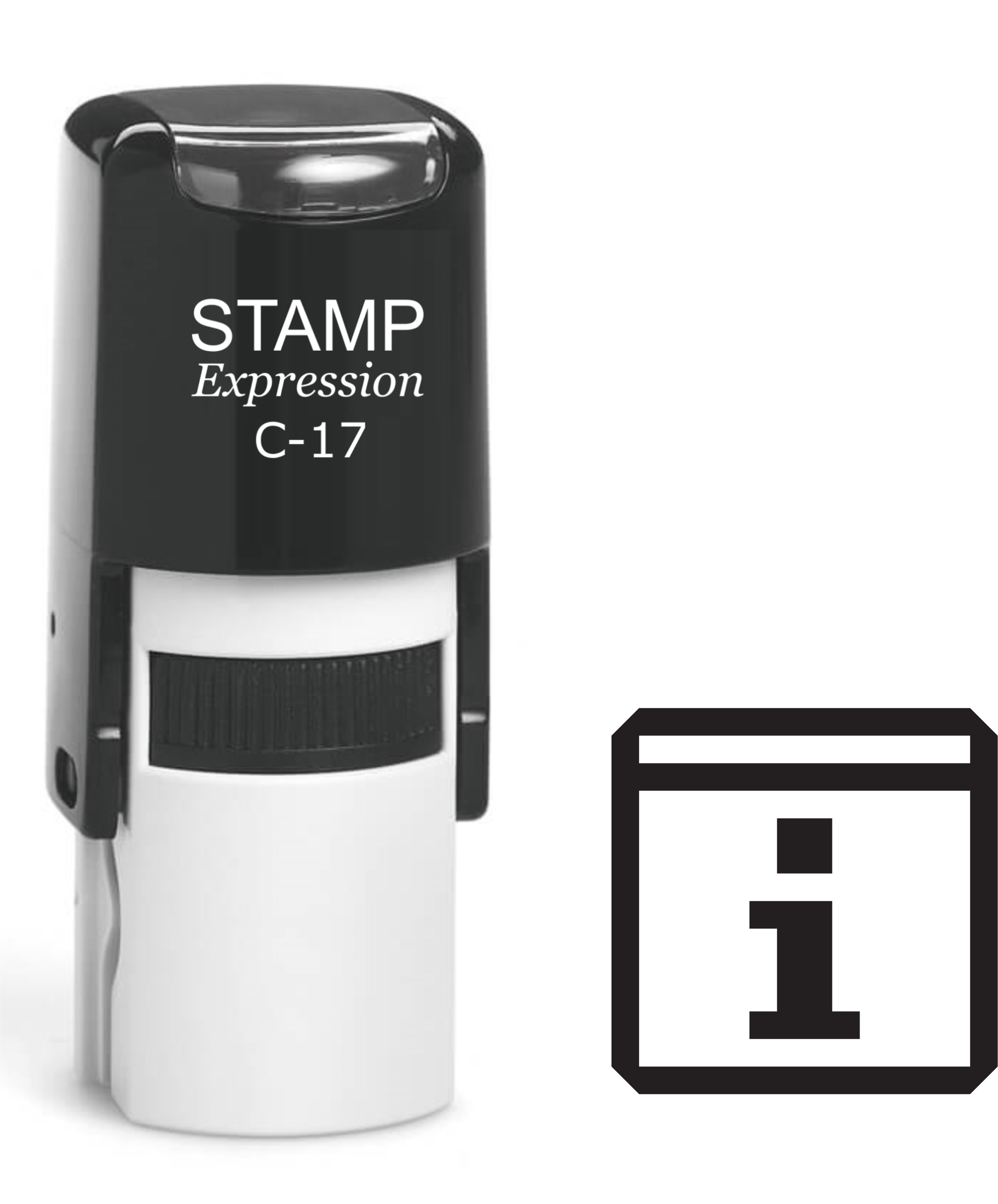 Information Icon Self Inking Rubber Stamp (SH-61364)