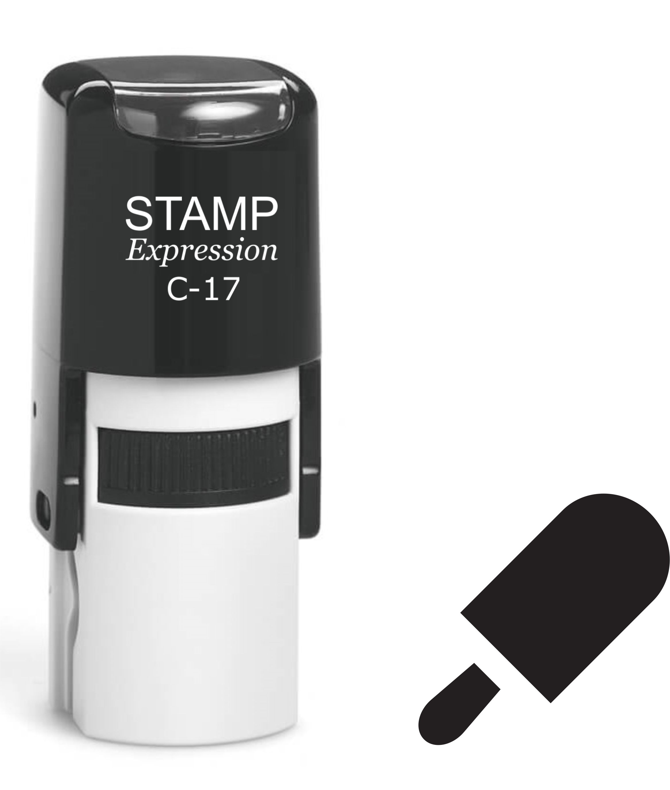 Ice cream Icon Self Inking Rubber Stamp (SH-61394)