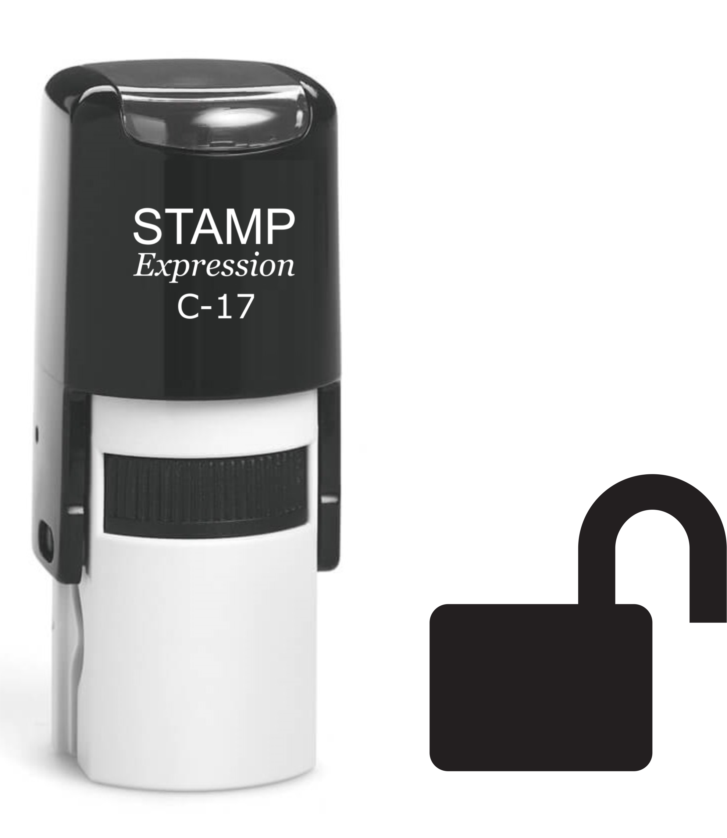 Open Lock Self Inking Rubber Stamp (SH-61397)