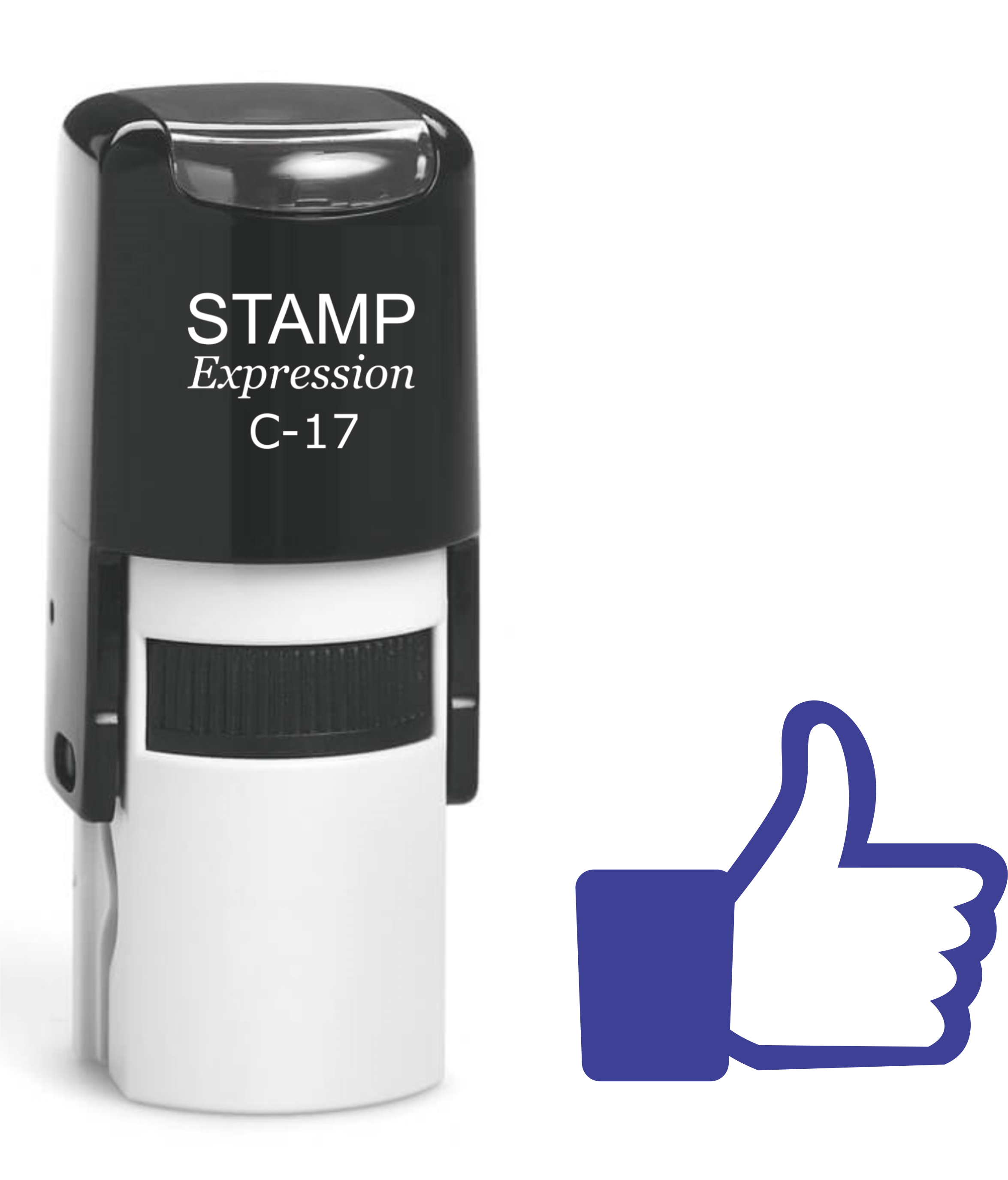 Blue Thumbs Up Self Inking Rubber Stamp (SH-61402)