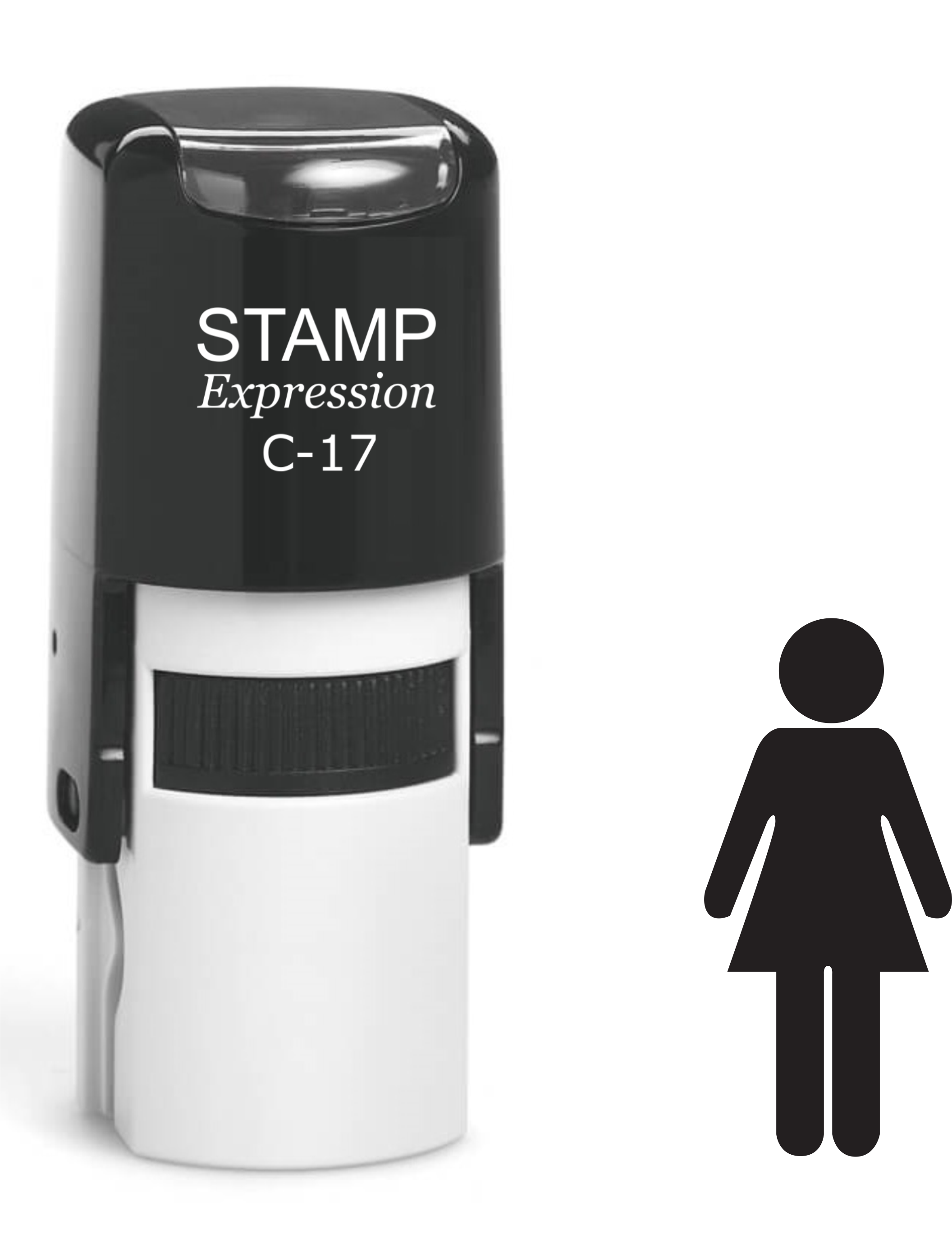 Woman Icon Self Inking Rubber Stamp (SH-61414)
