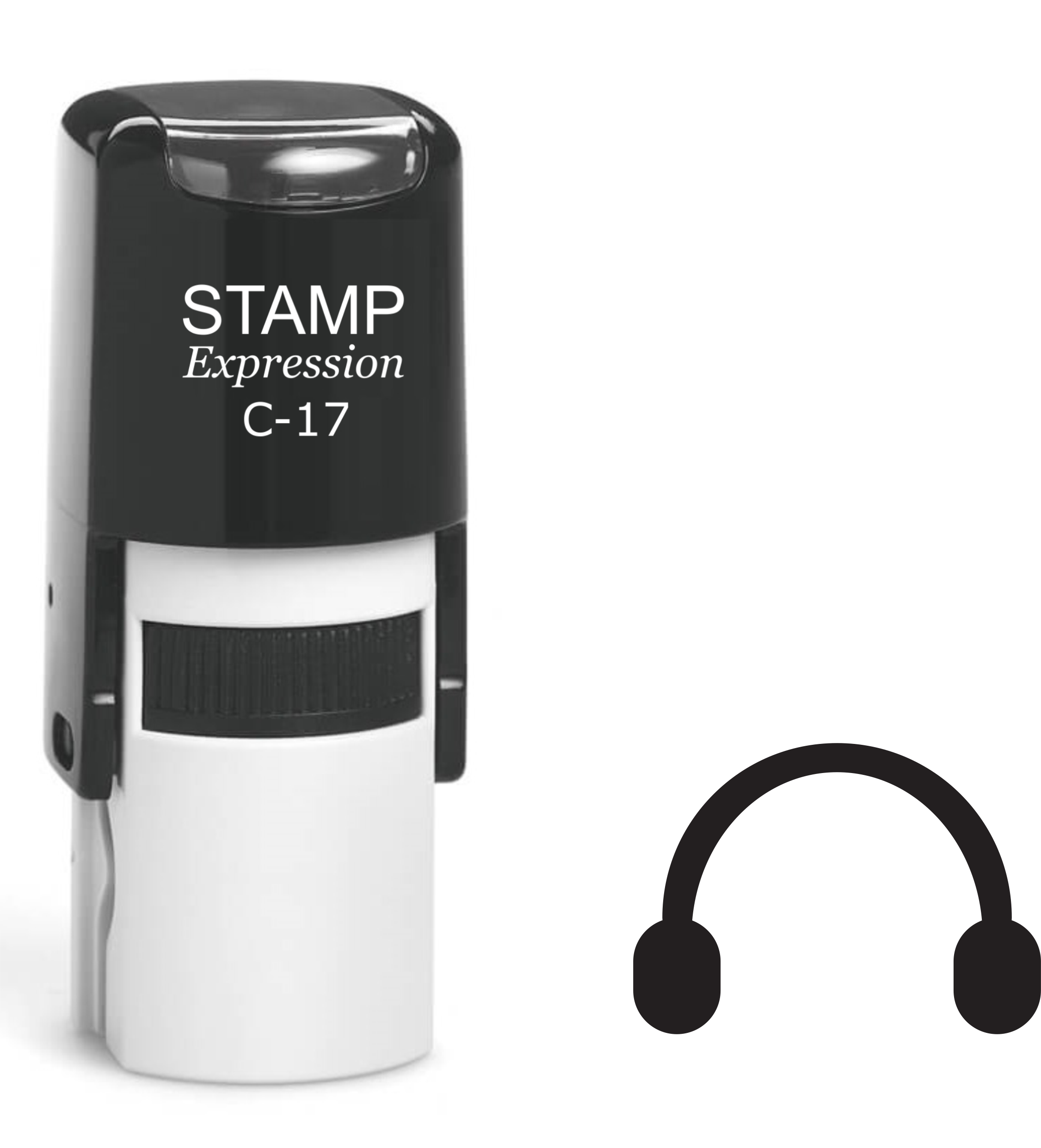 Headphones Self Inking Rubber Stamp (SH-61431)