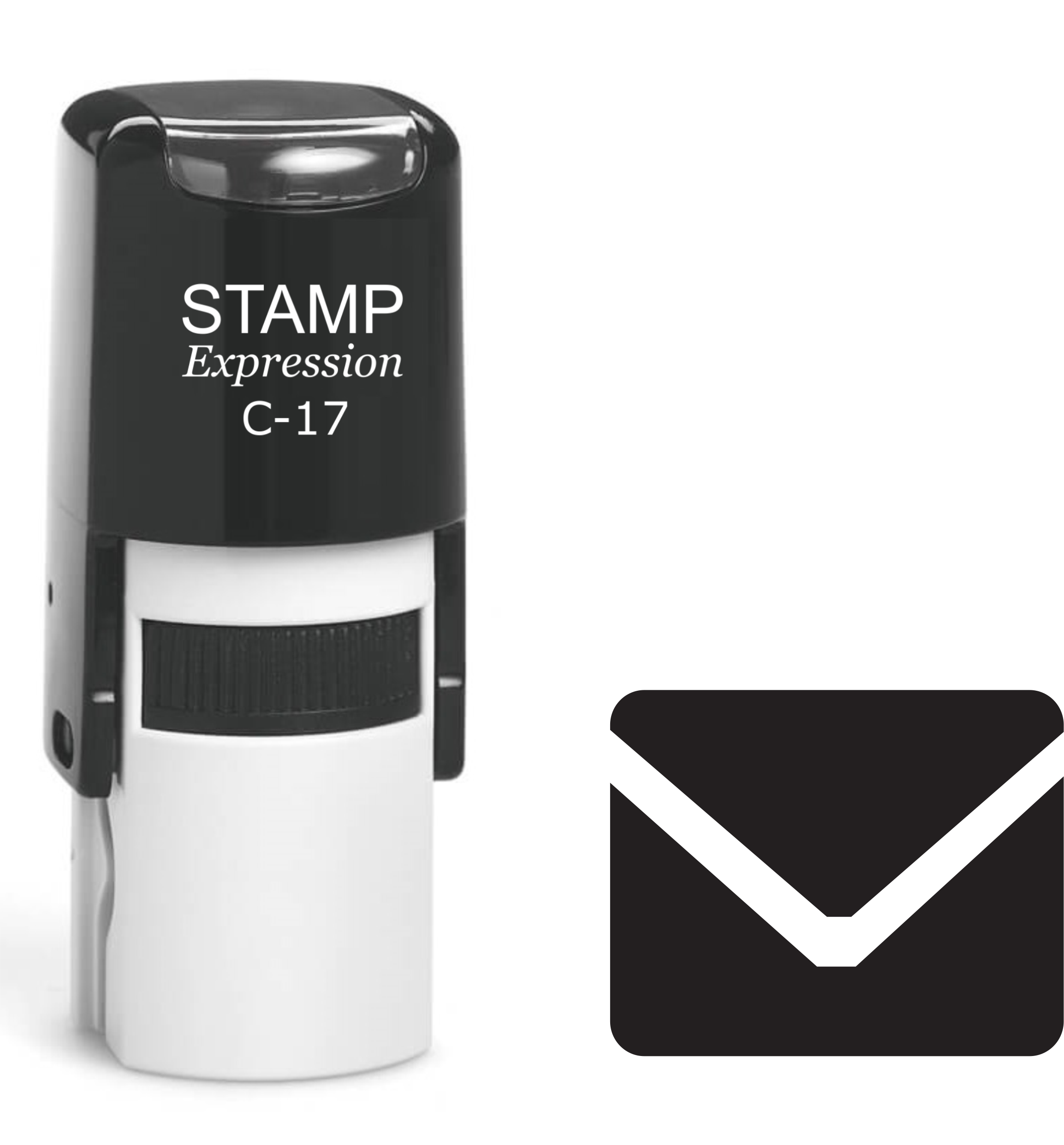 Envelope Icon Self Inking Rubber Stamp (SH-61434)