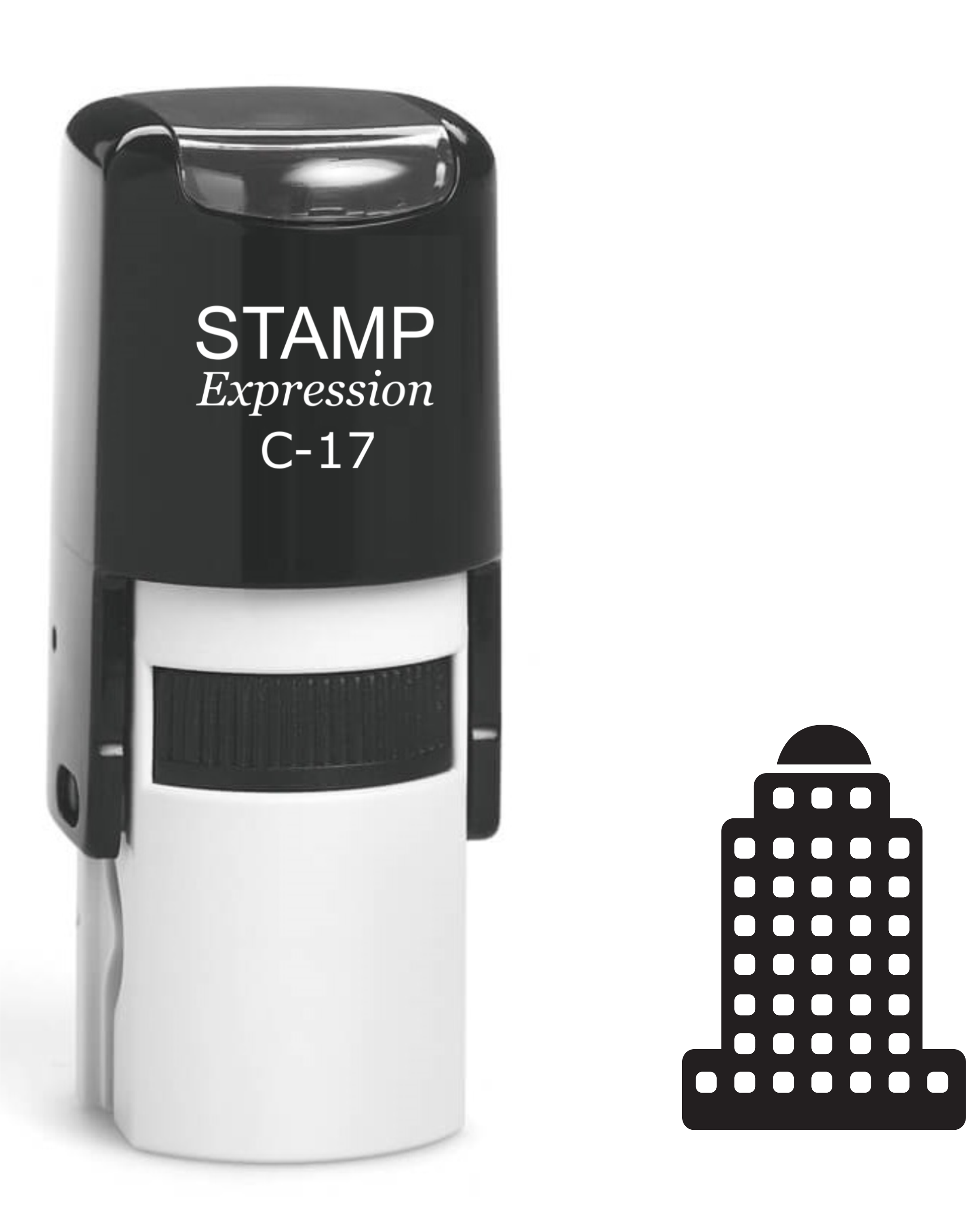 Sky Scraper Tall Building Self Inking Rubber Stamp (SH-61438)