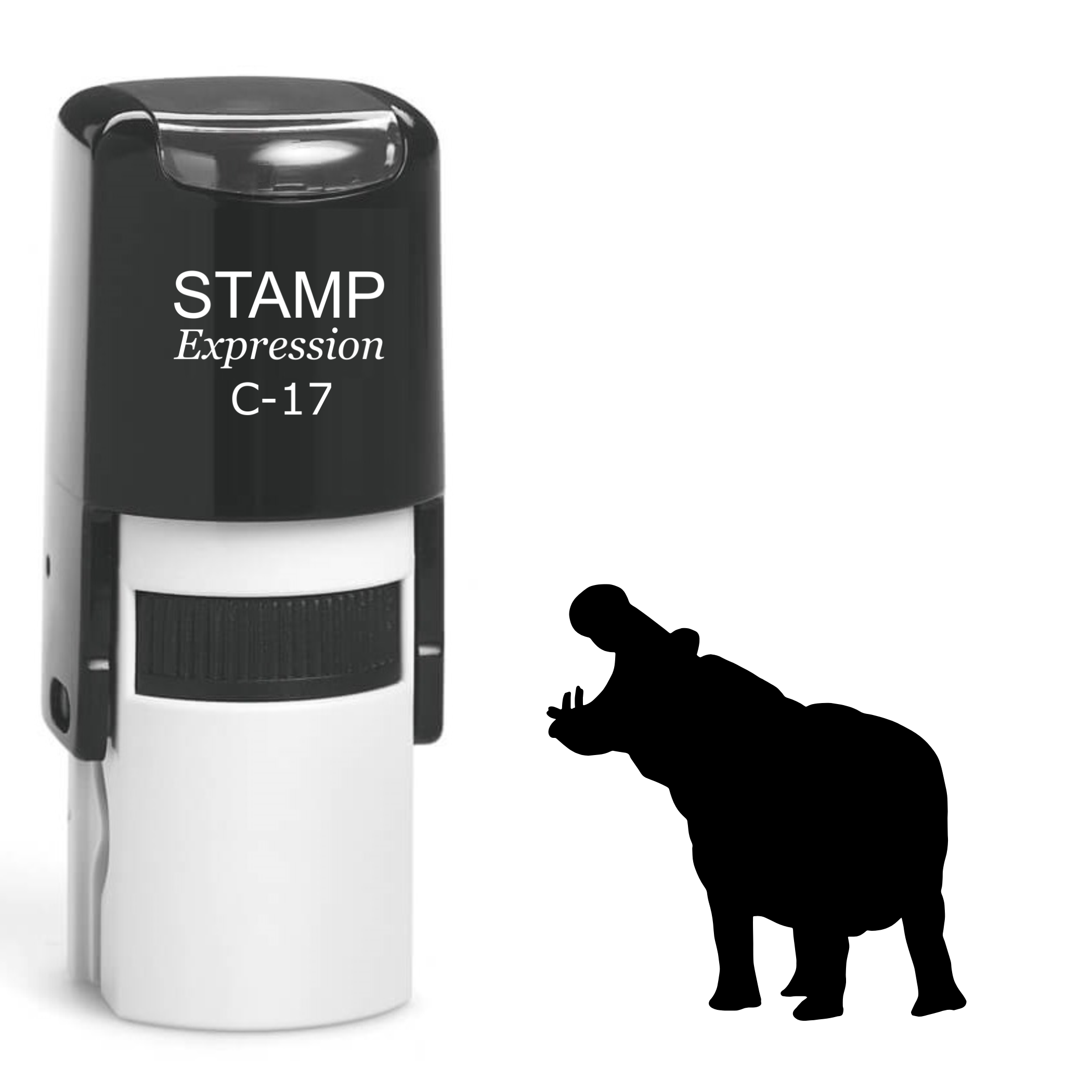 Hippopotamus Self Inking Rubber Stamp (SH-61463)