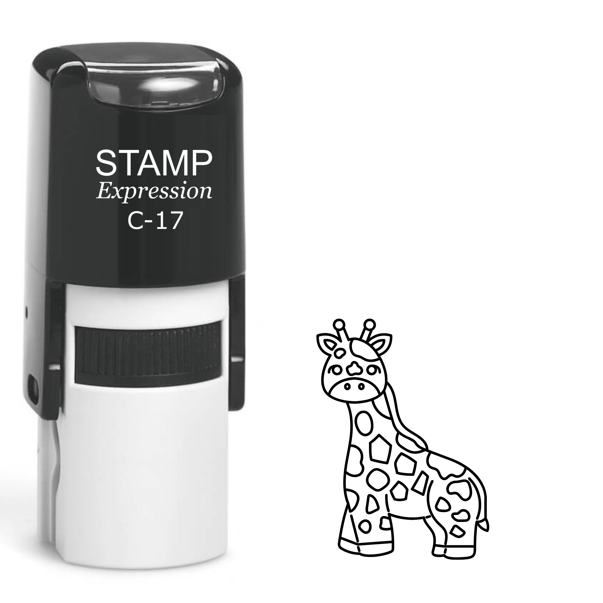 Giraffe Self Inking Rubber Stamp (SH-61482)