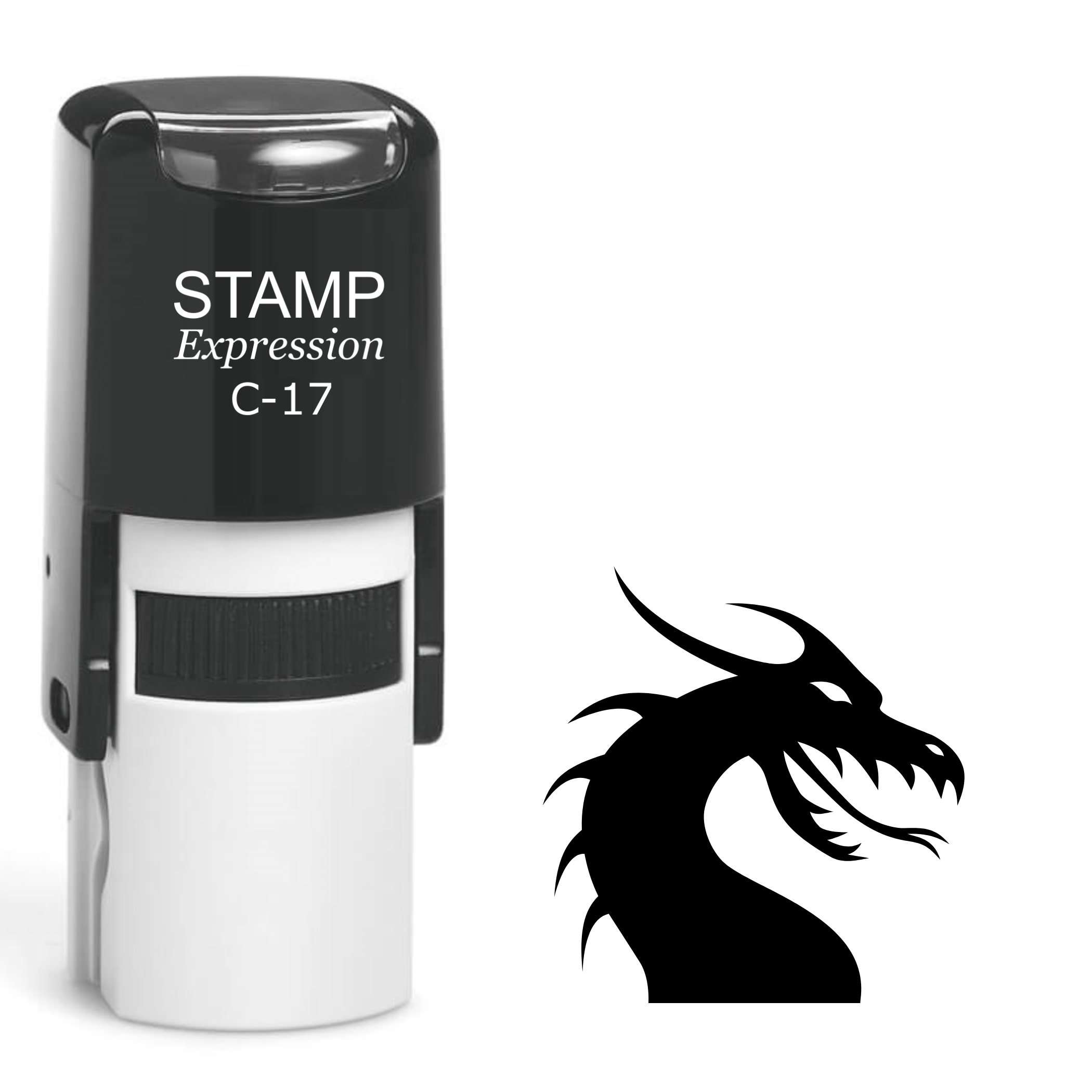Dragon Head Self Inking Rubber Stamp (SH-61526)