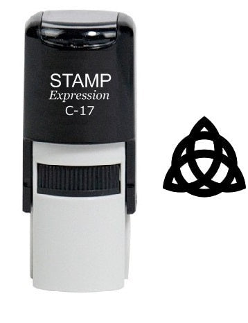 Celtic Knot Triquetra Self Inking Rubber Stamp (SH-6159)