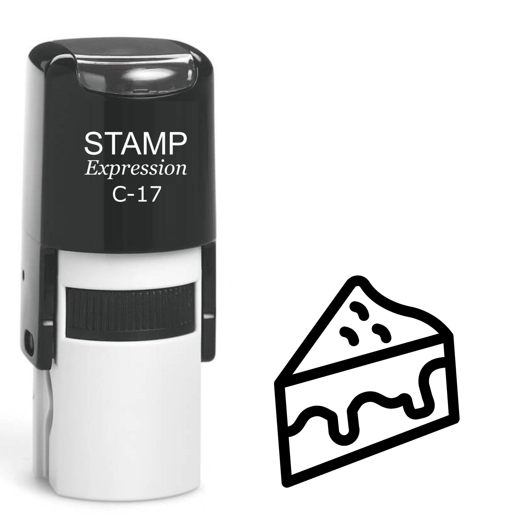 Piece of Cheese Self Inking Rubber Stamp (SH-61596)