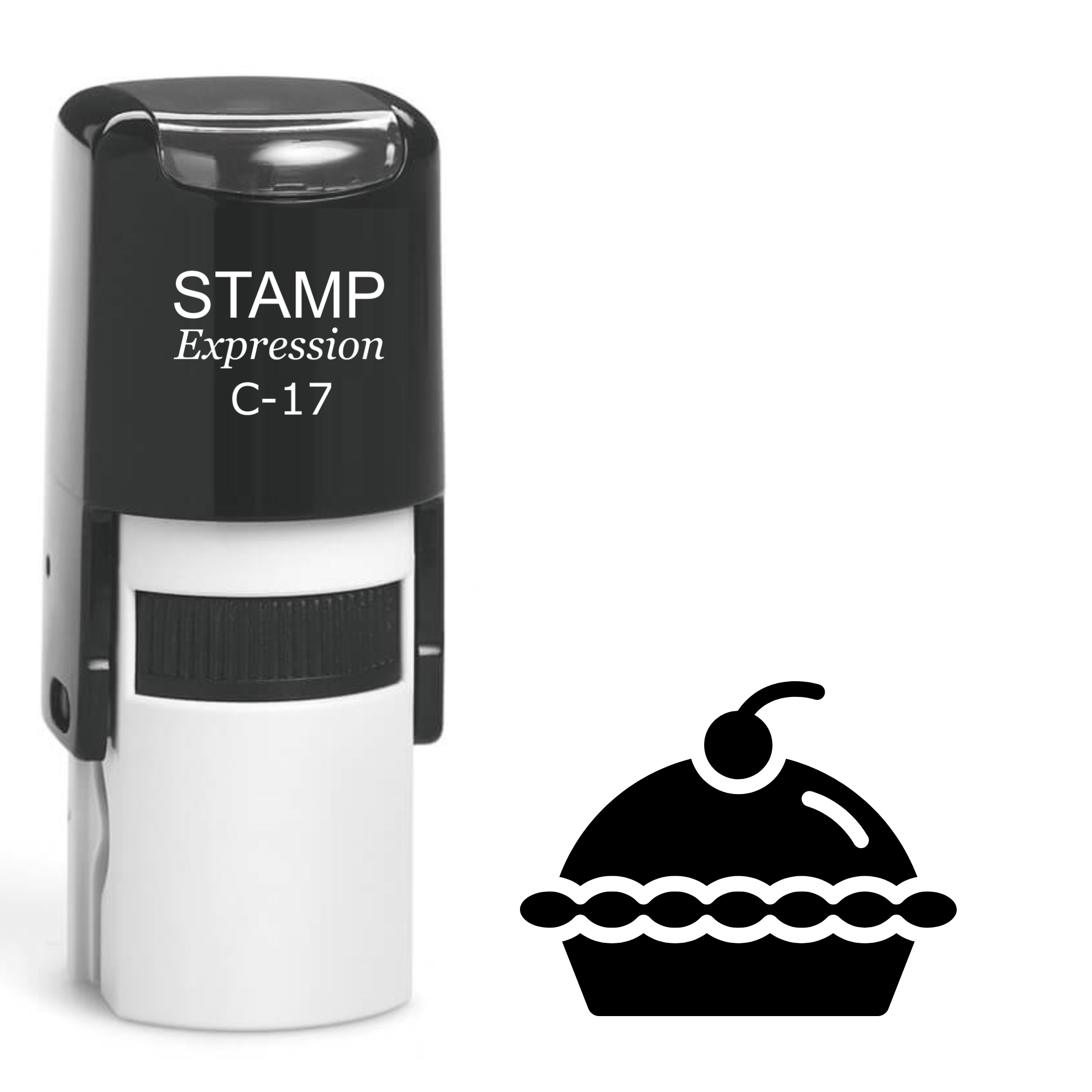 Cherry Pie Self Inking Rubber Stamp (SH-61597)