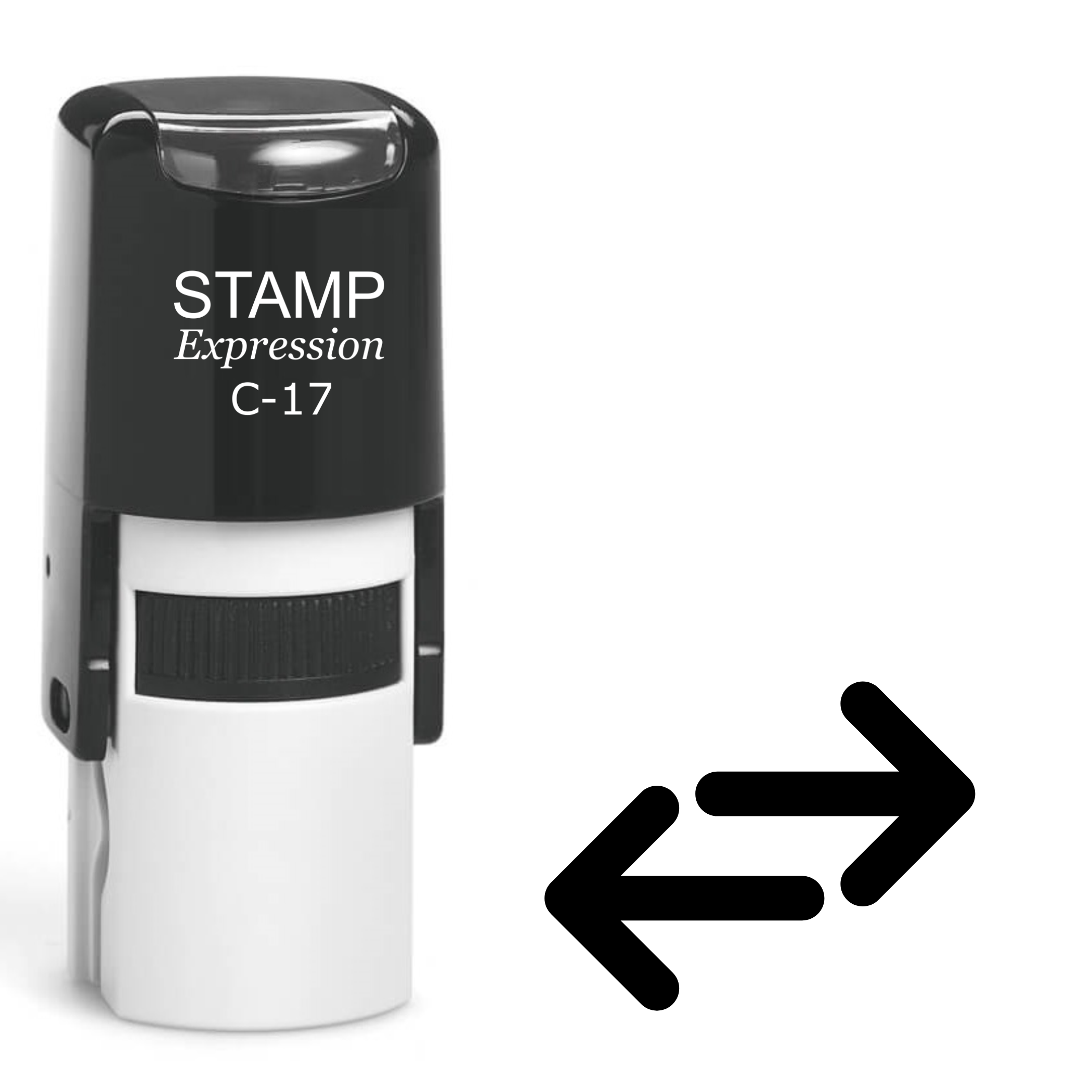 Back and Forth Arrows Self Inking Rubber Stamp (SH-61615)