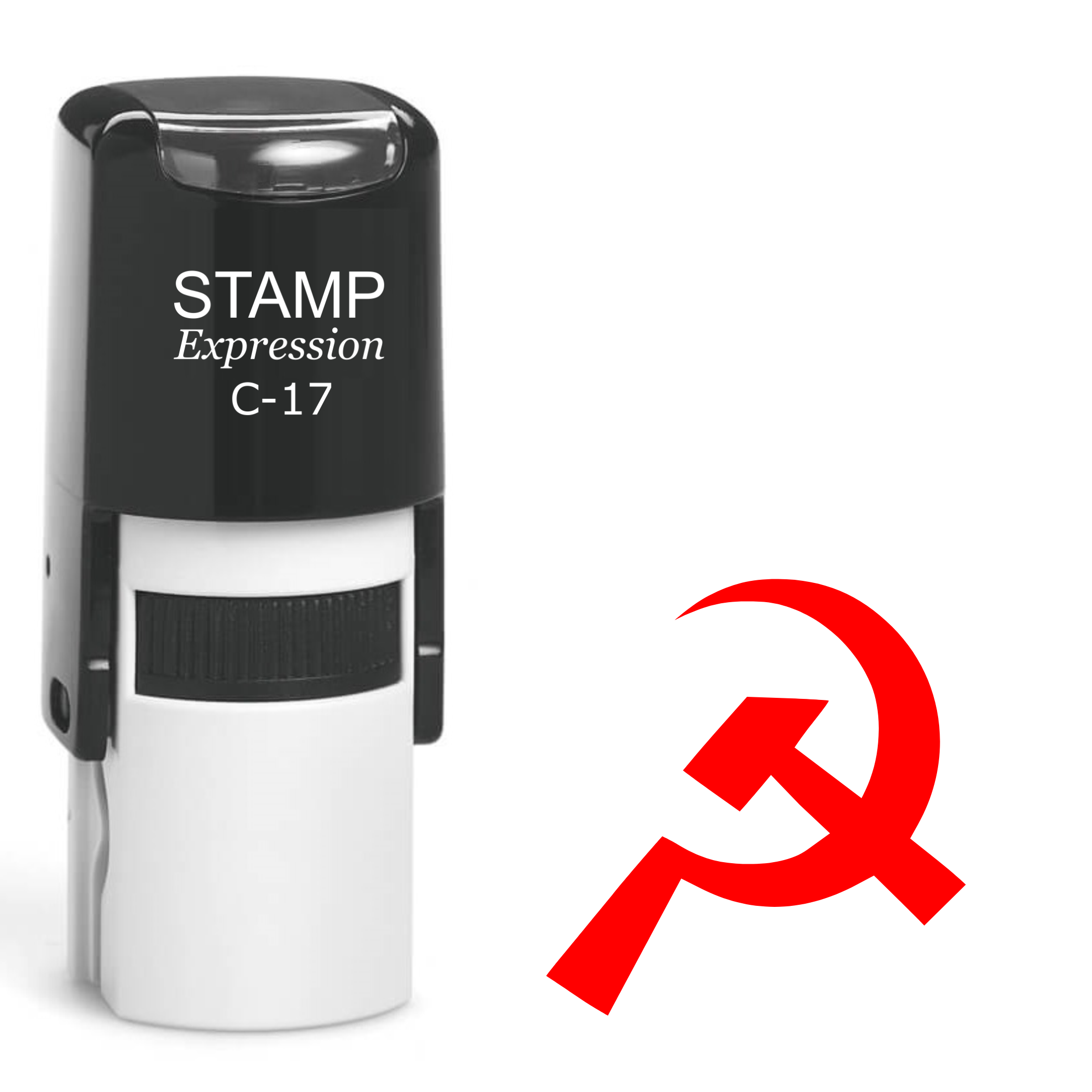 Communist Symbol Self Inking Rubber Stamp (SH-61620)