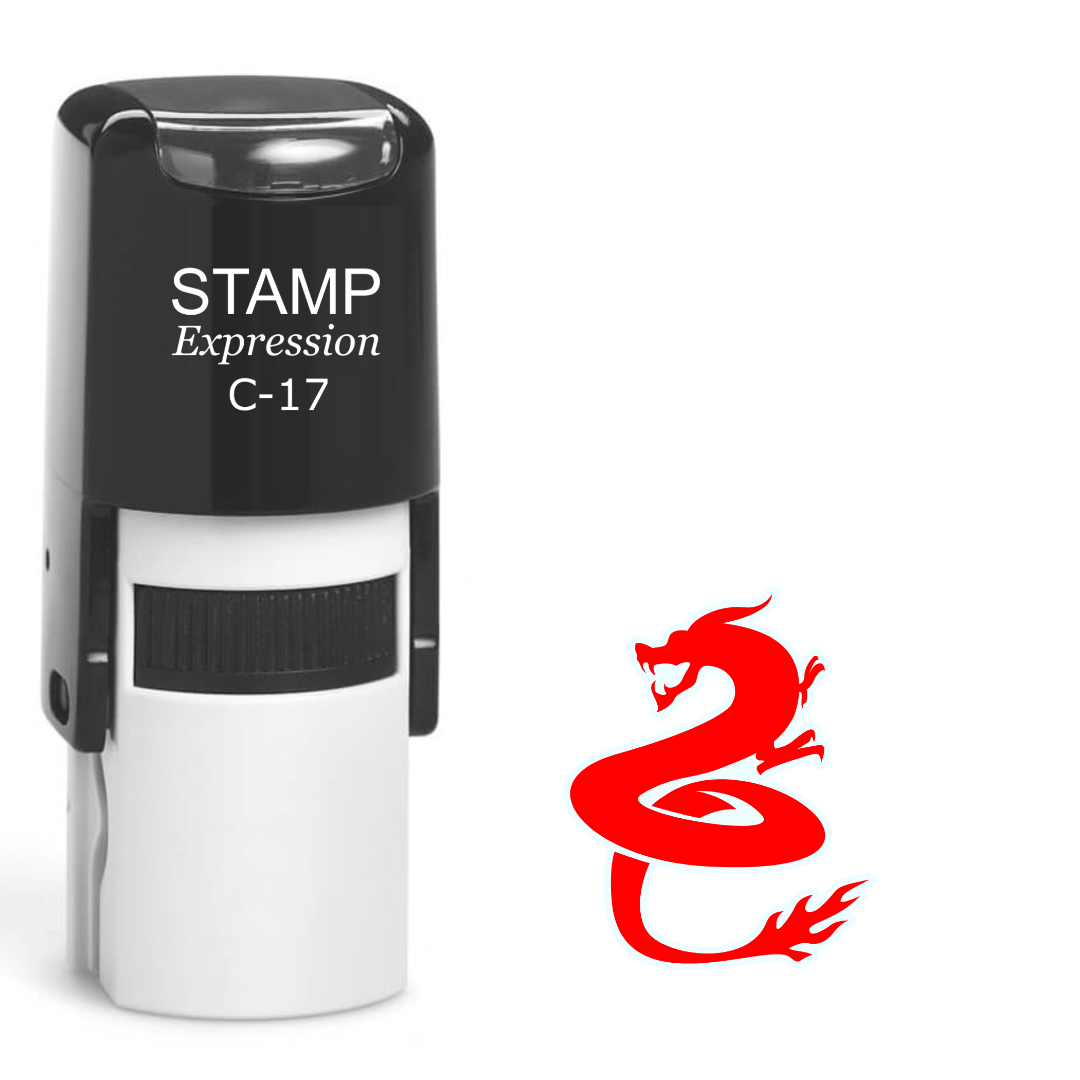 Red Dragon Self Inking Rubber Stamp (SH-61634)