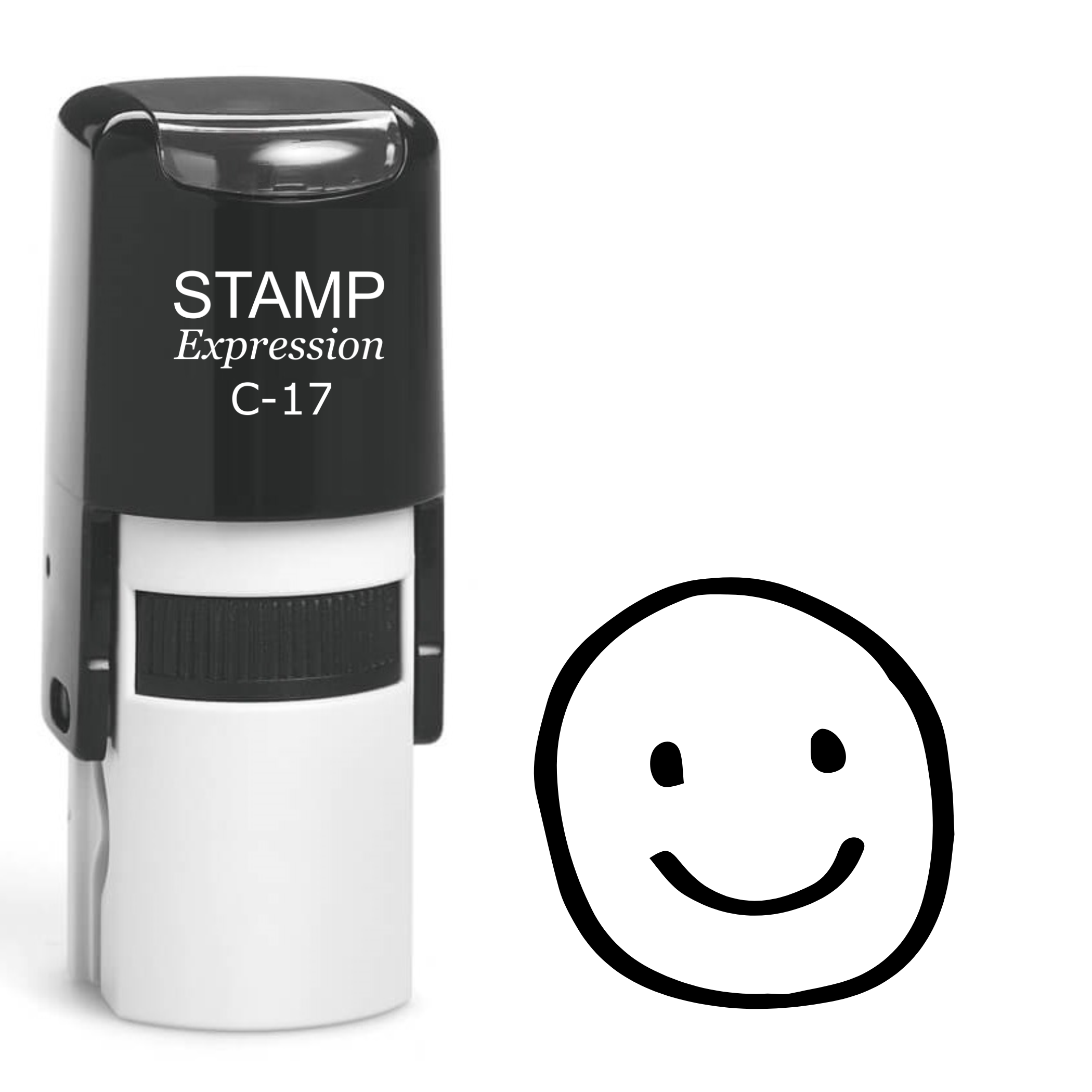 Smiley Face Self Inking Rubber Stamp (SH-61708)