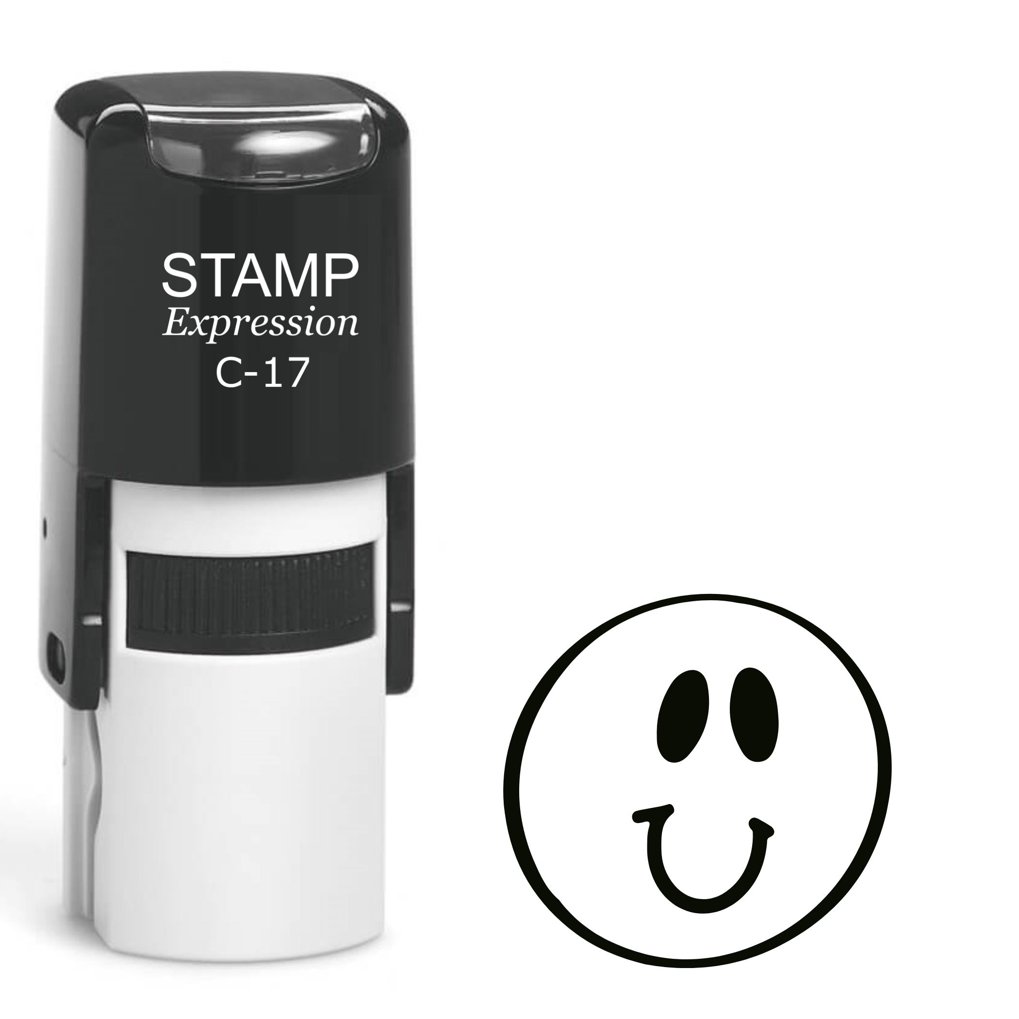 Smiley Face Self Inking Rubber Stamp (SH-61711)