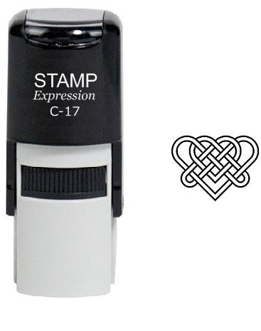 Celtic Heart Self Self Inking Rubber Stamp (SH-6172)