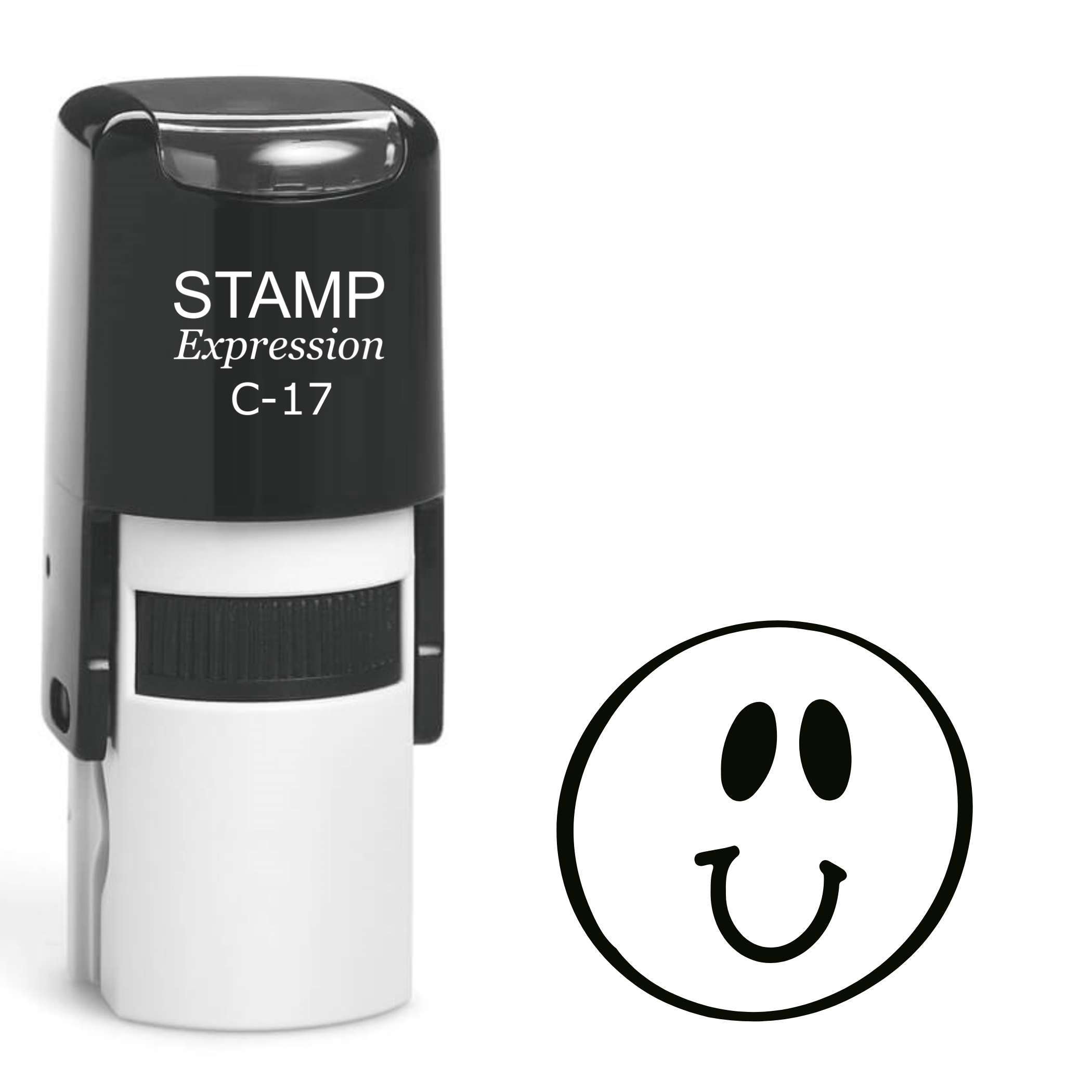 Smiley Face Self Inking Rubber Stamp (SH-61735)