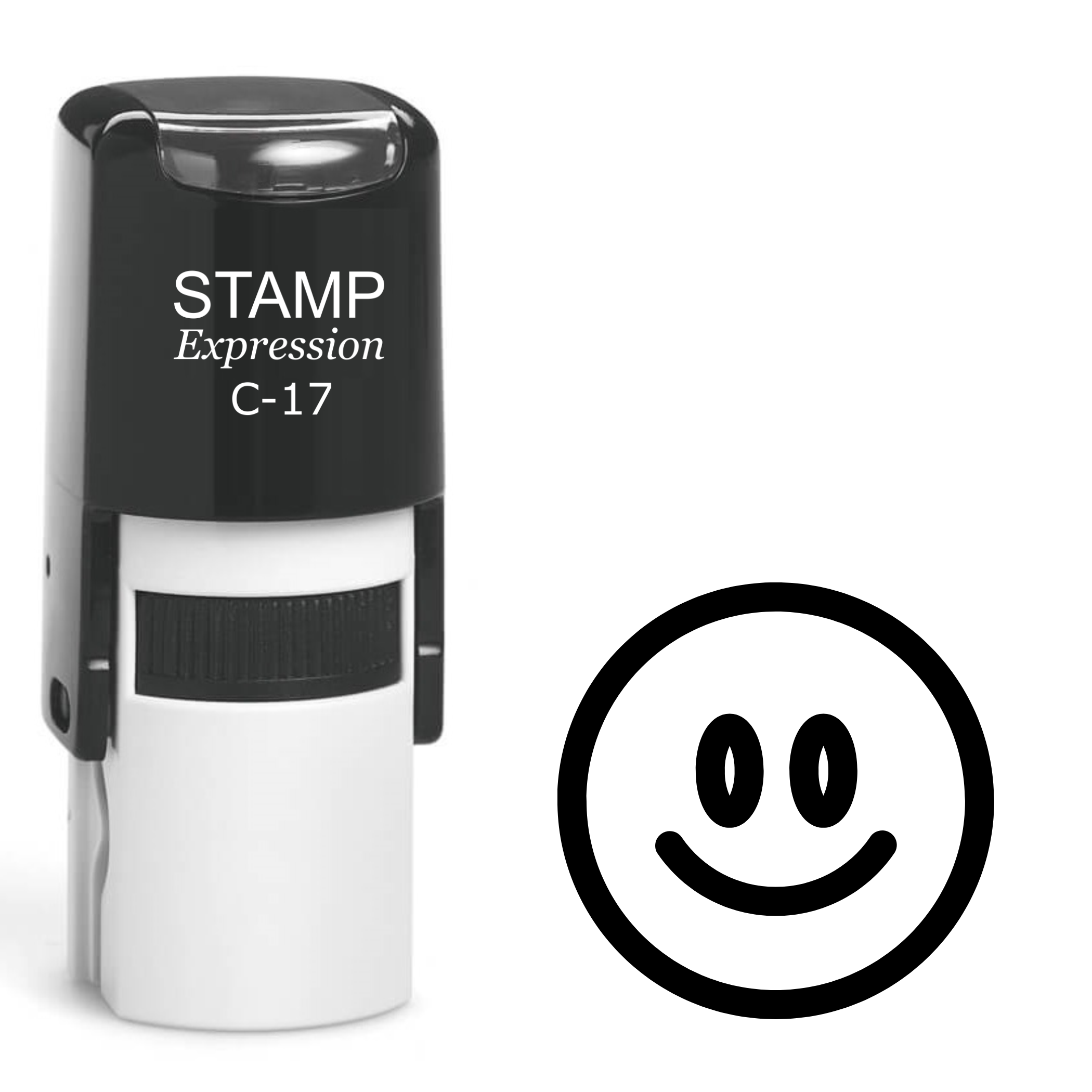 Smiley Face Self Inking Rubber Stamp (SH-61736)