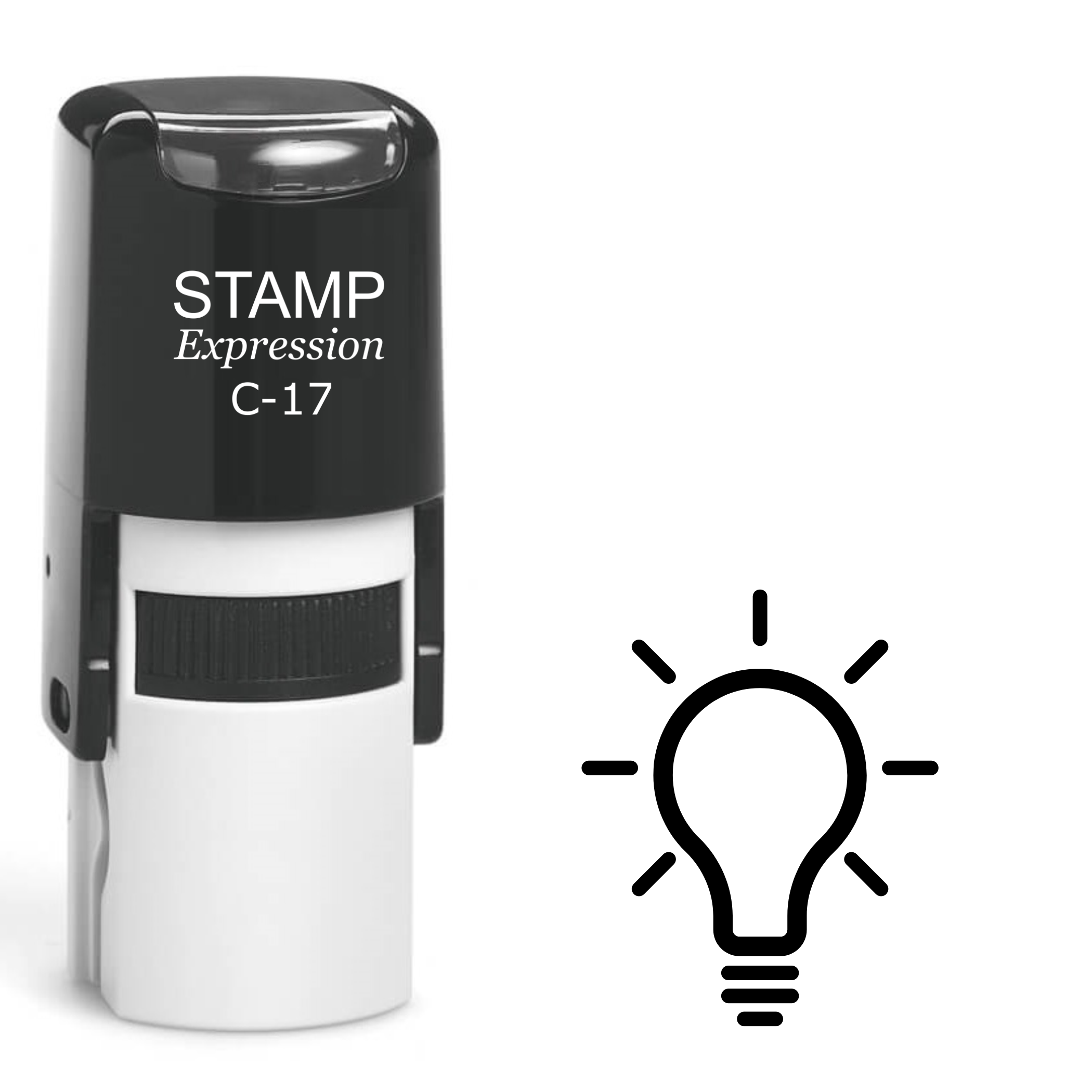 Light Bulb Self Inking Rubber Stamp (SH-61778)