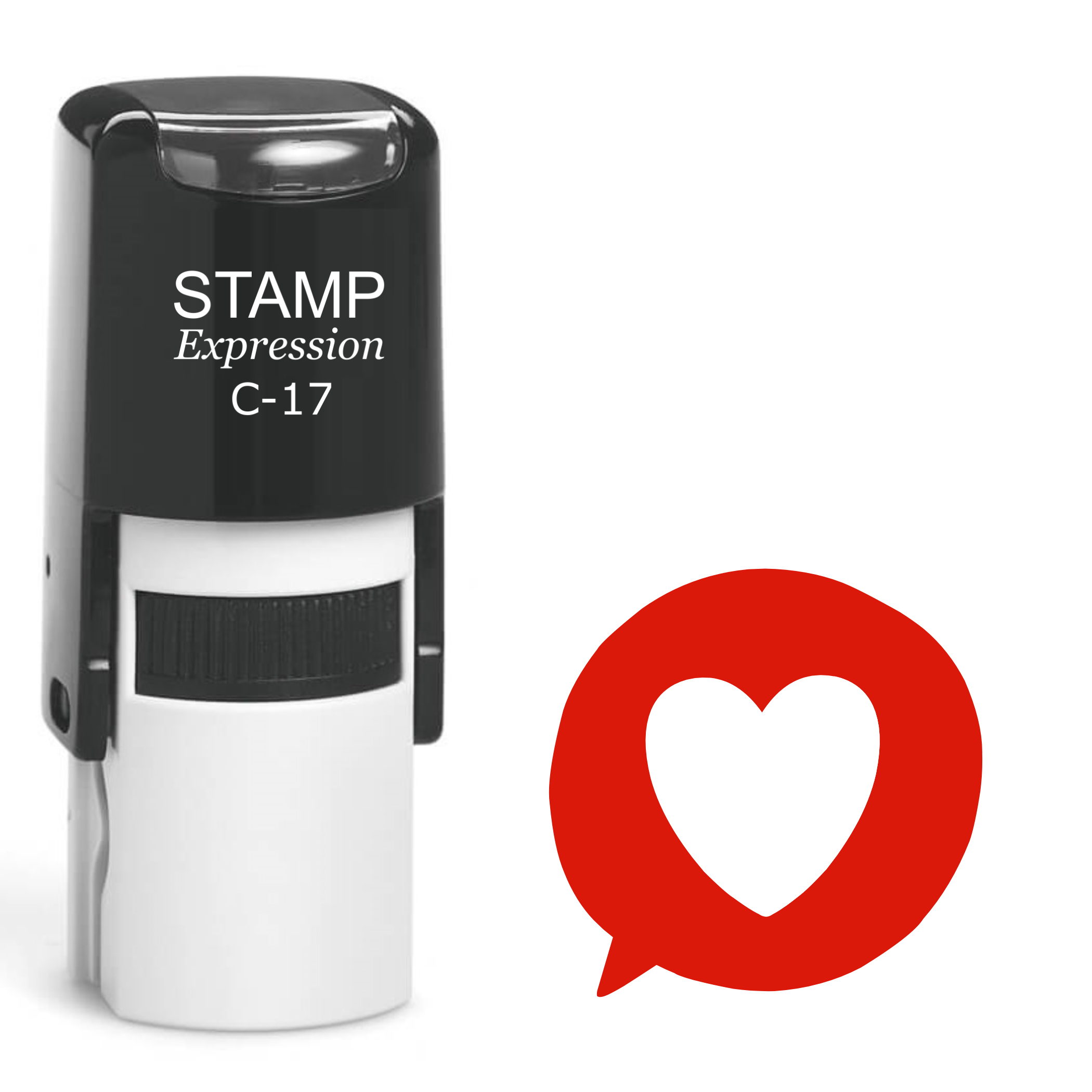 Heart School Teacher Self Inking Rubber Stamp (SH-61791)