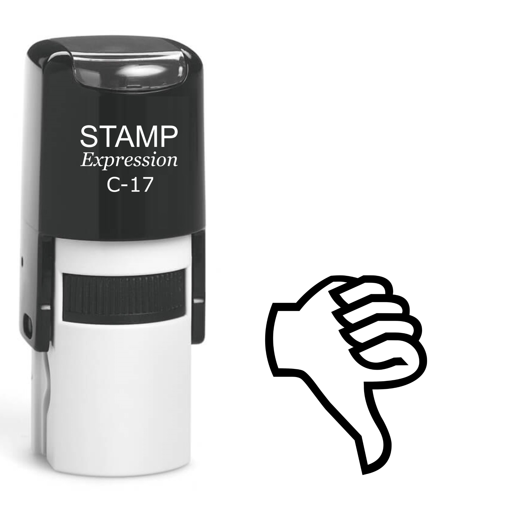 Thumbs Down Self Inking Rubber Stamp (SH-61874)