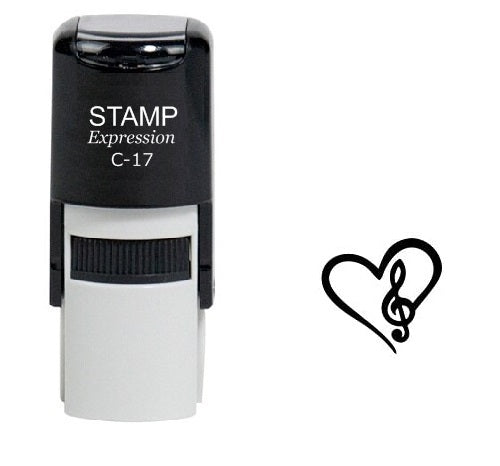 In Love With Music Self Self Inking Rubber Stamp (SH-6190)