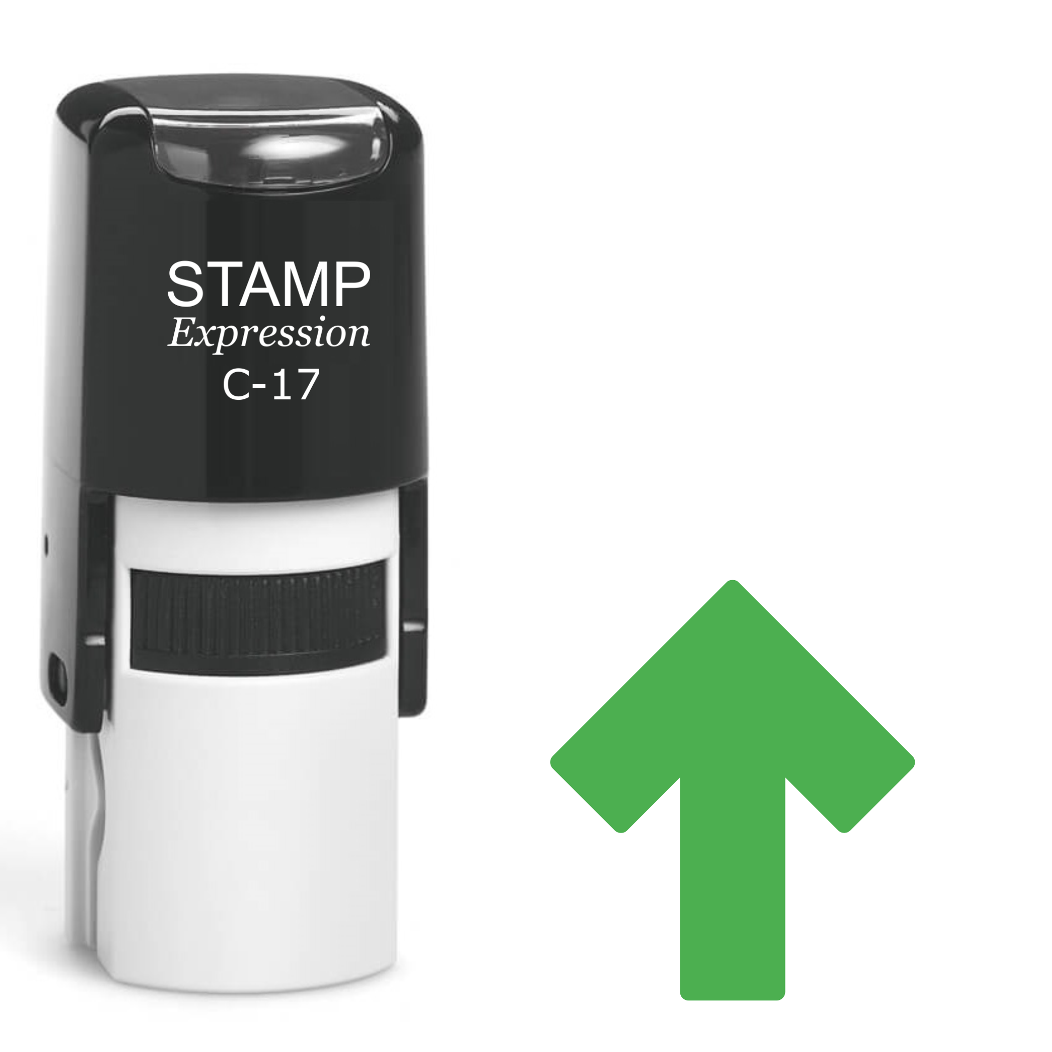 Green Arrow Up Self Inking Rubber Stamp (SH-61911)