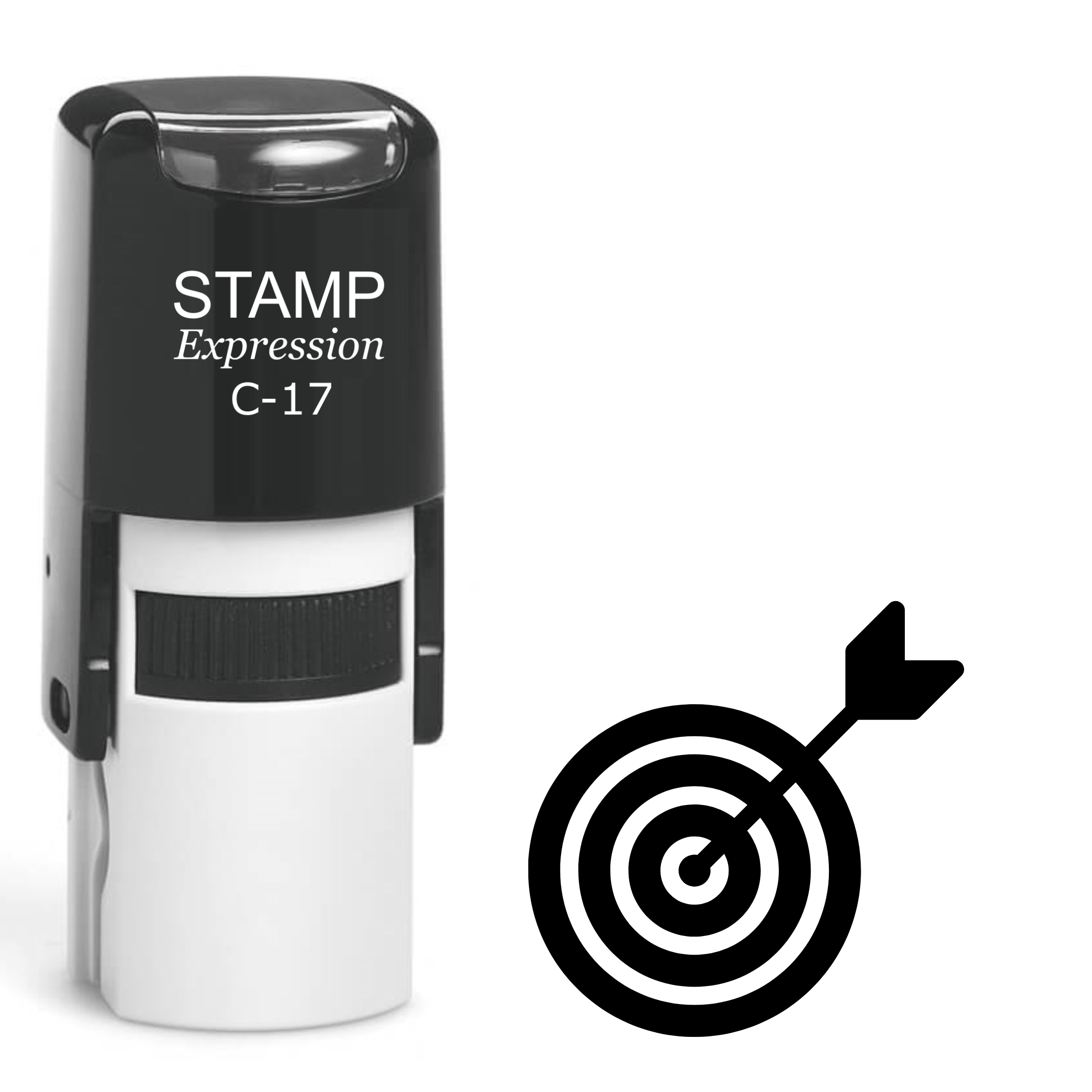 Target Bulls Eye Self Inking Rubber Stamp (SH-61918)