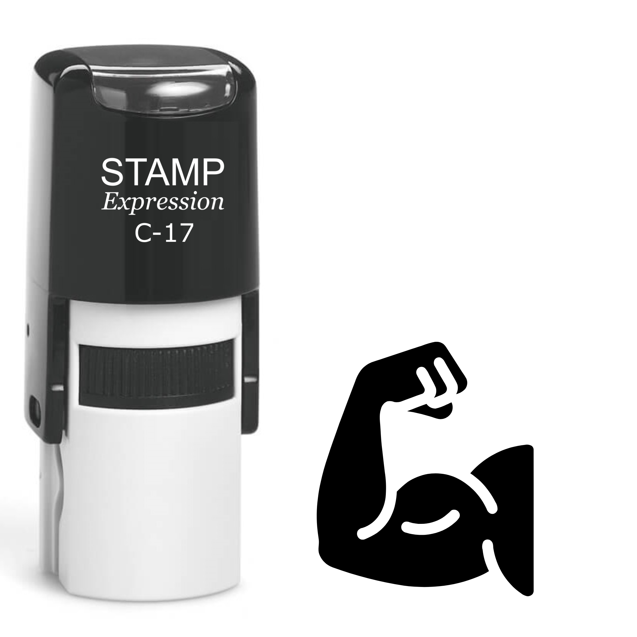 Muscular Arm Self Inking Rubber Stamp (SH-61929)
