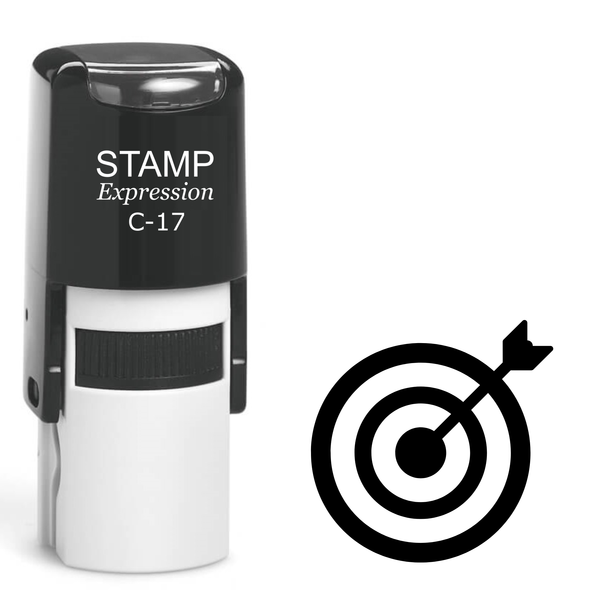 Target Bulls Eye Self Inking Rubber Stamp (SH-61938)
