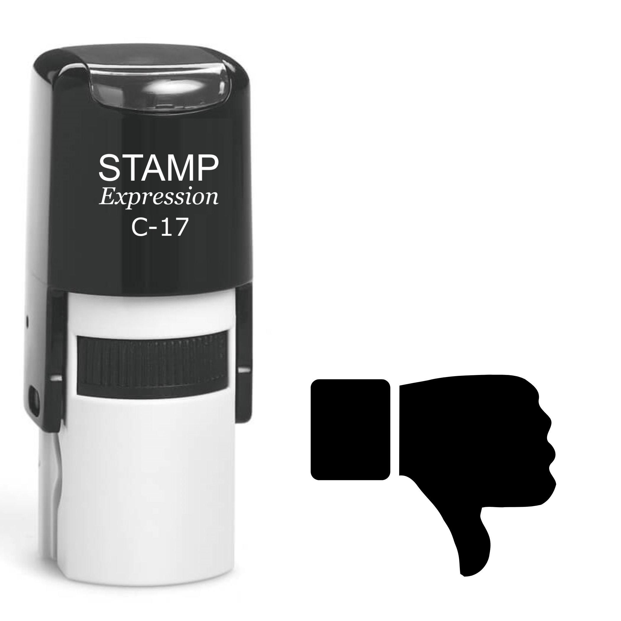Thumbs Down Self Inking Rubber Stamp (SH-61943)
