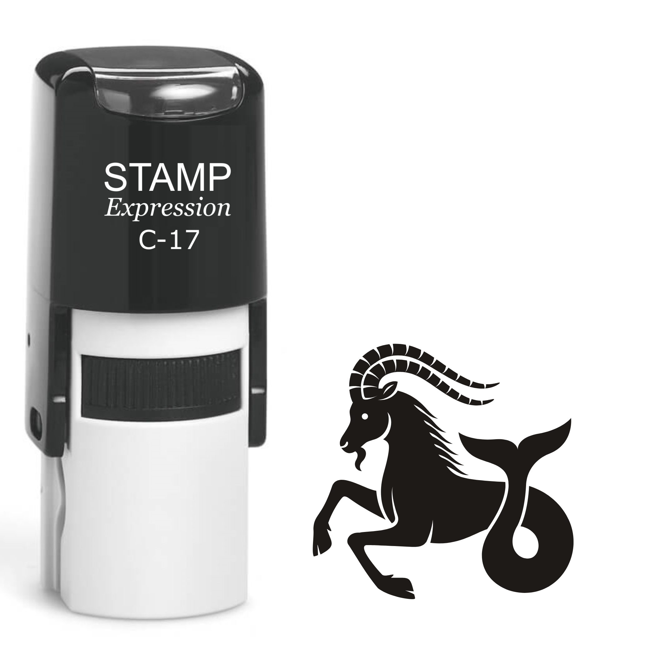 Capricorn Zodiac Sign Self Inking Rubber Stamp (SH-61946)