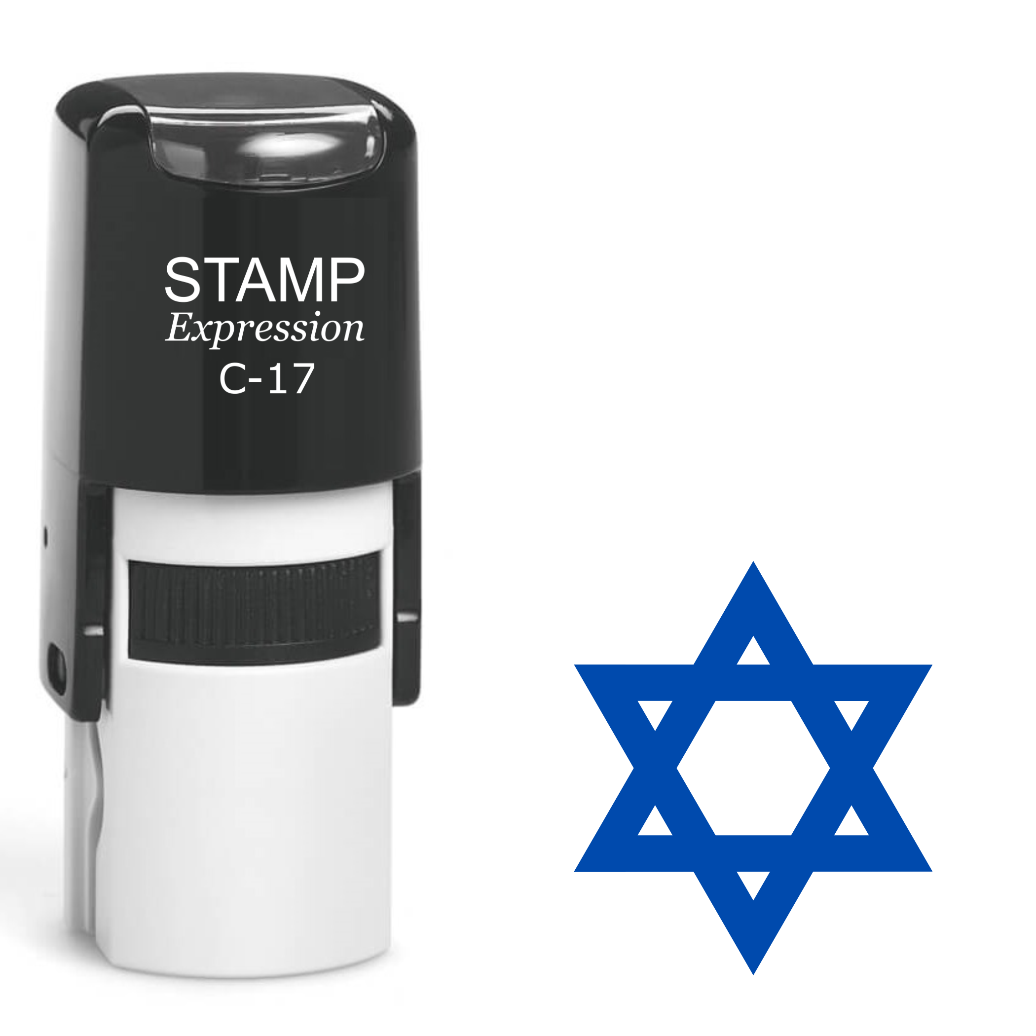 Star Of David Self Inking Rubber Stamp (SH-61951)