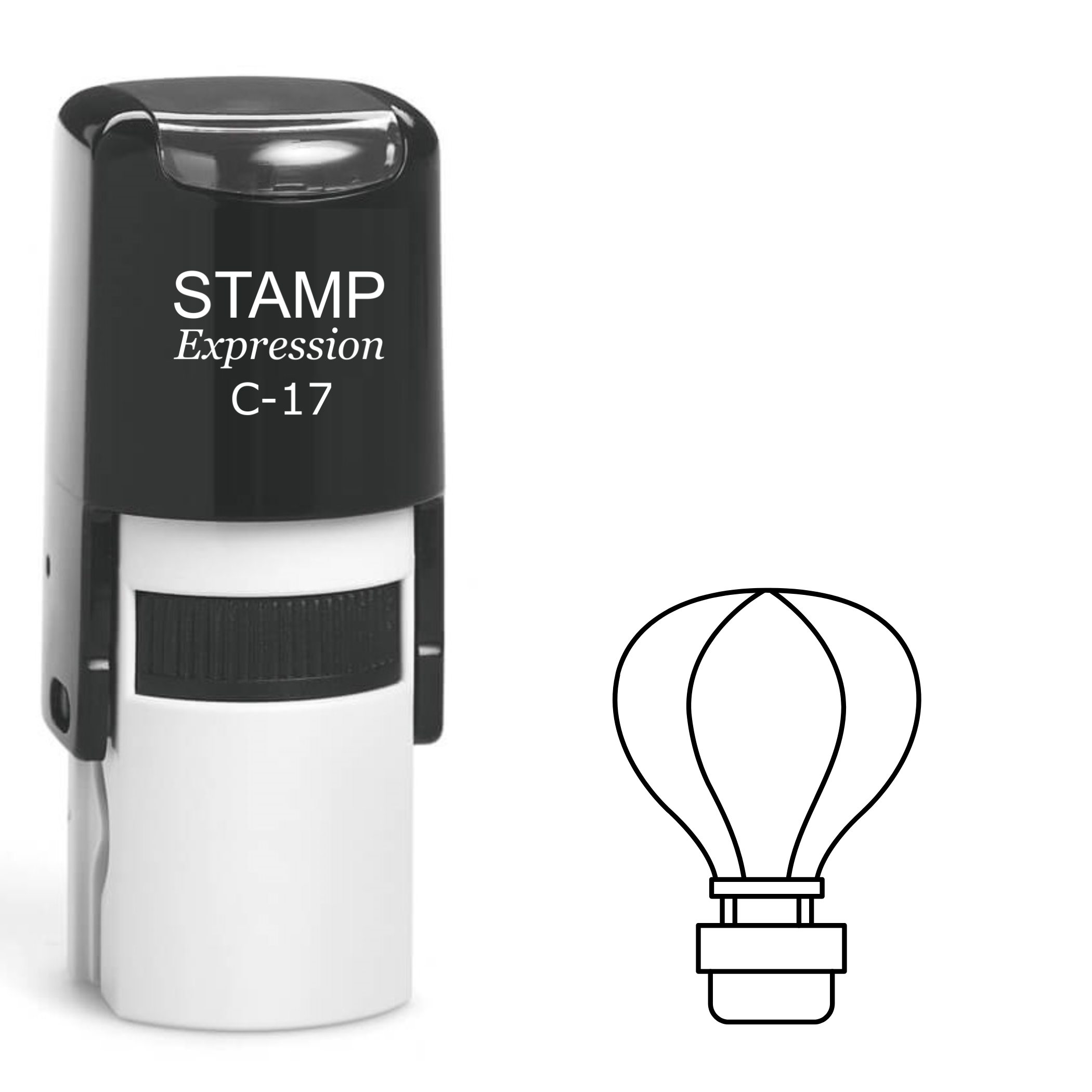 Hot Air Balloon Self Inking Rubber Stamp (SH-61991)
