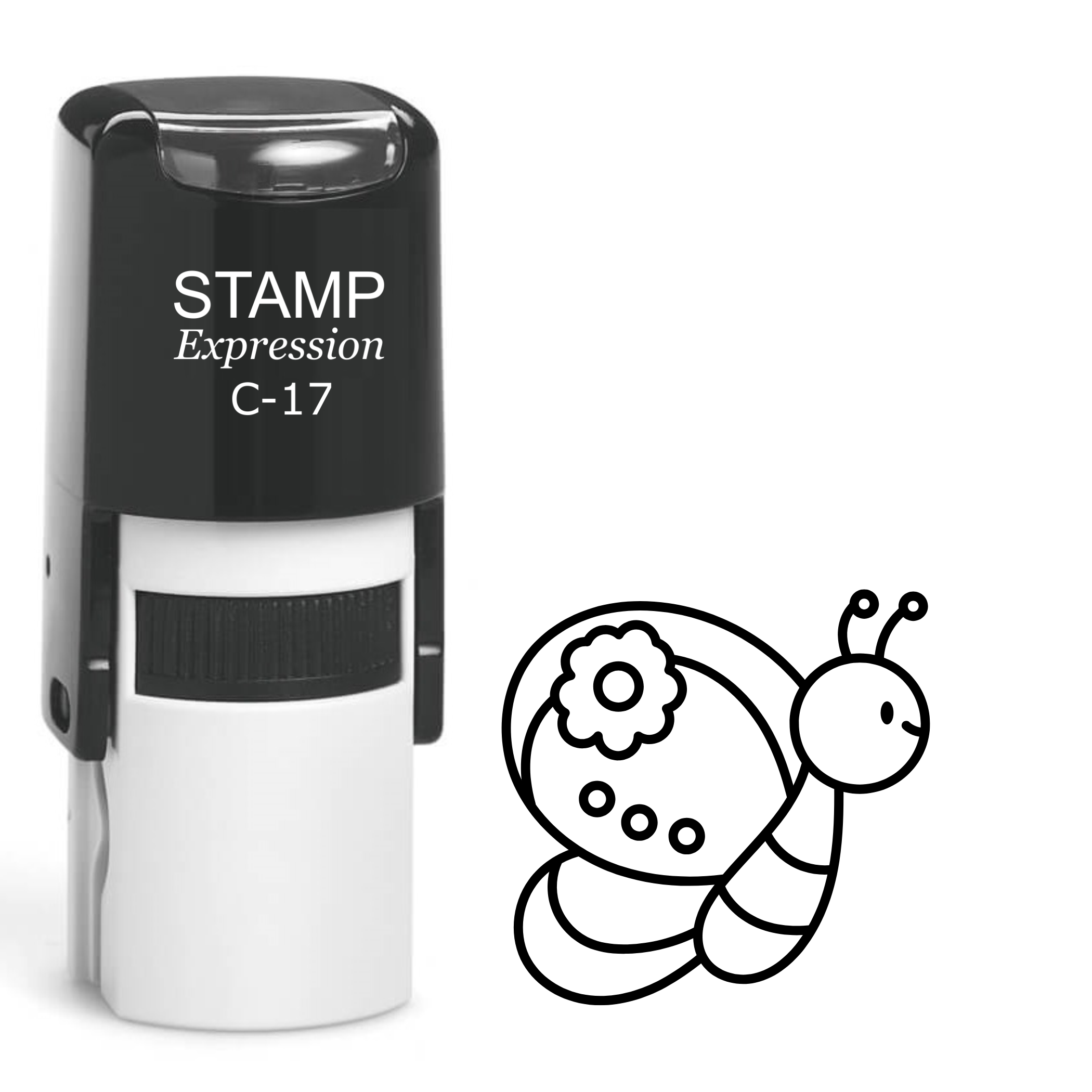 Butterfly Self Inking Rubber Stamp (SH-61997)