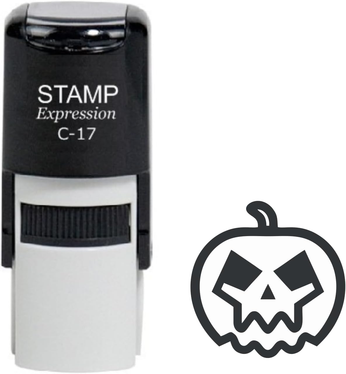 Jack-o'-Lantern Halloween Pumpkin Self Inking Rubber Stamp (SH-60027)