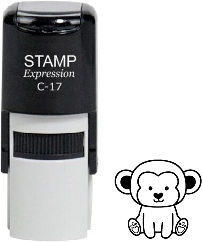 Baby Monkey Self Inking Rubber Stamp (SH-60044)