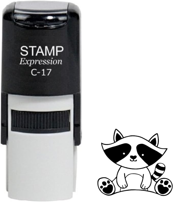 Baby Raccoon Self Inking Rubber Stamp (SH-60047)