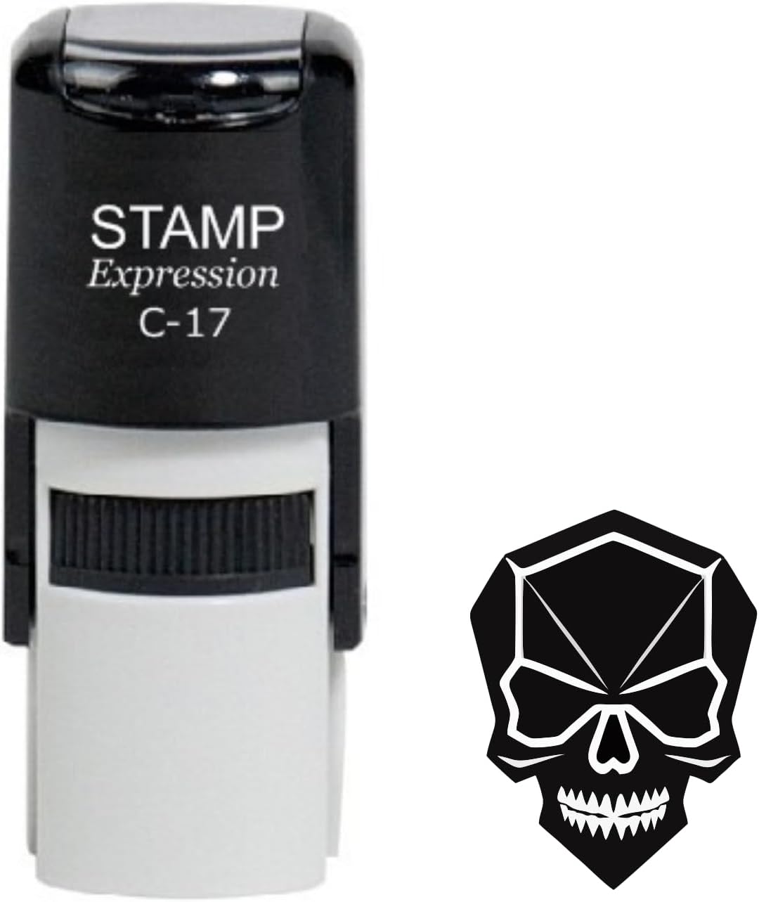 Angry Skull Self Inking Rubber Stamp (SH-60020)