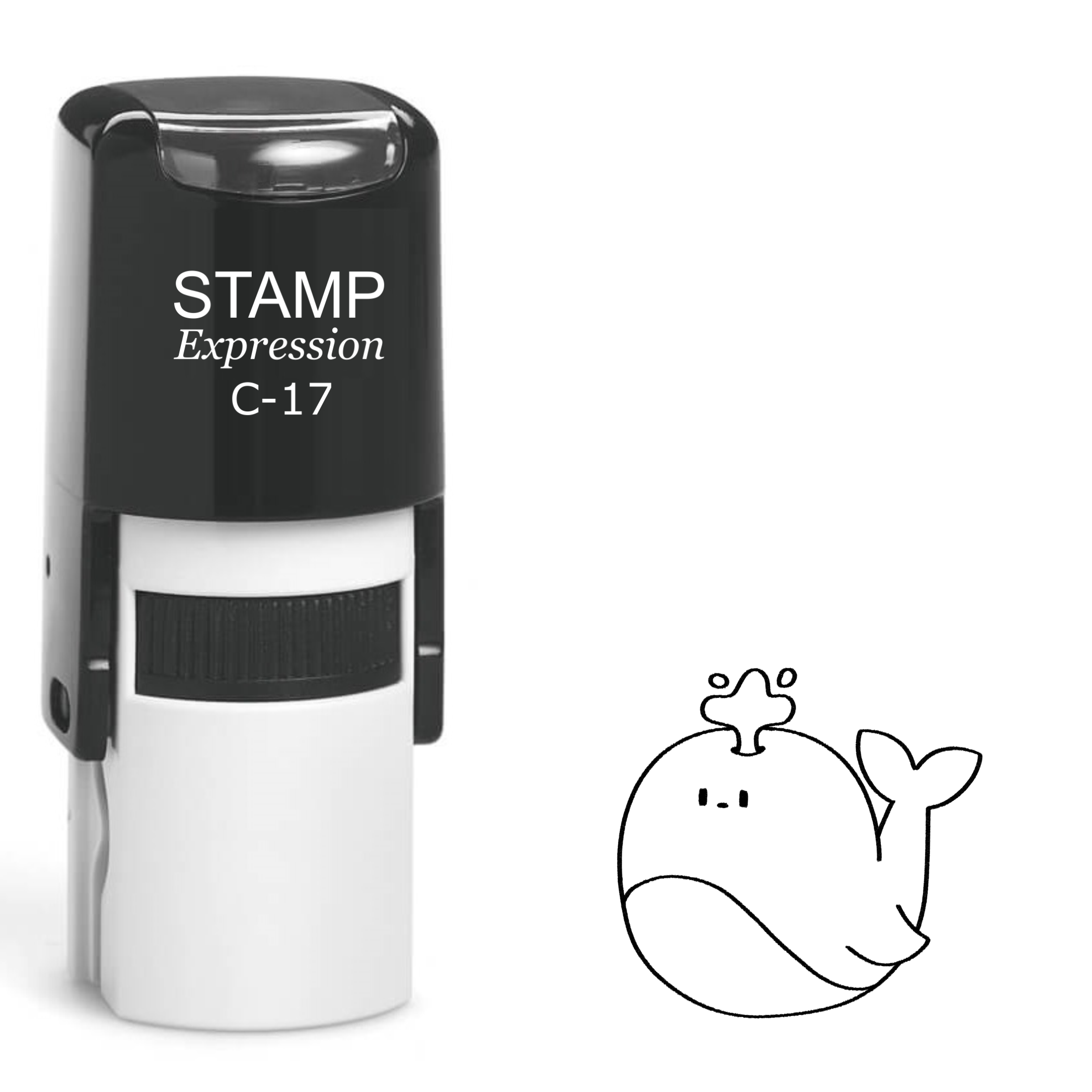 Baby Whale Self Inking Rubber Stamp (SH-62018)