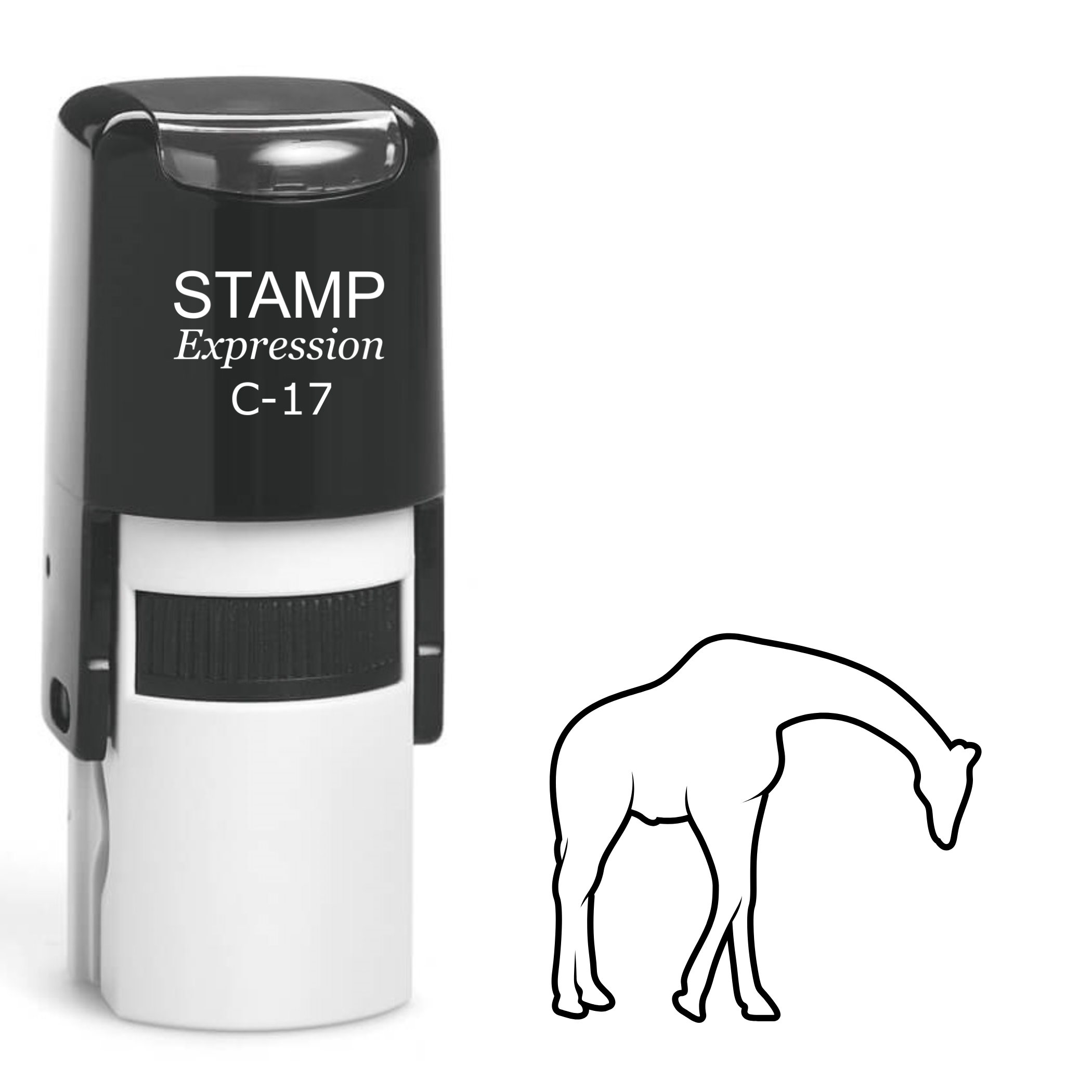Giraffe Self Inking Rubber Stamp (SH-62030)