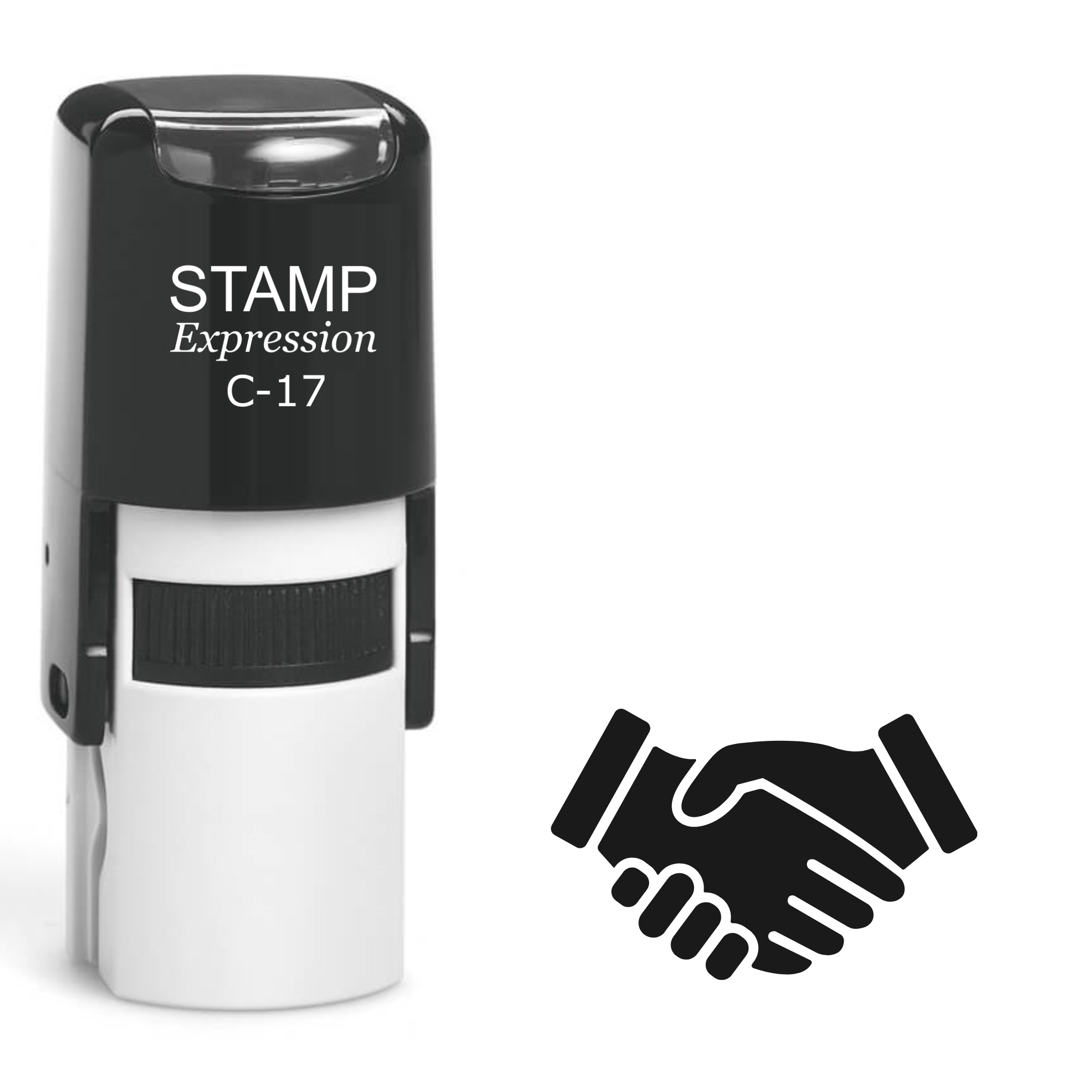Handshake Self Inking Rubber Stamp (SH-62034)