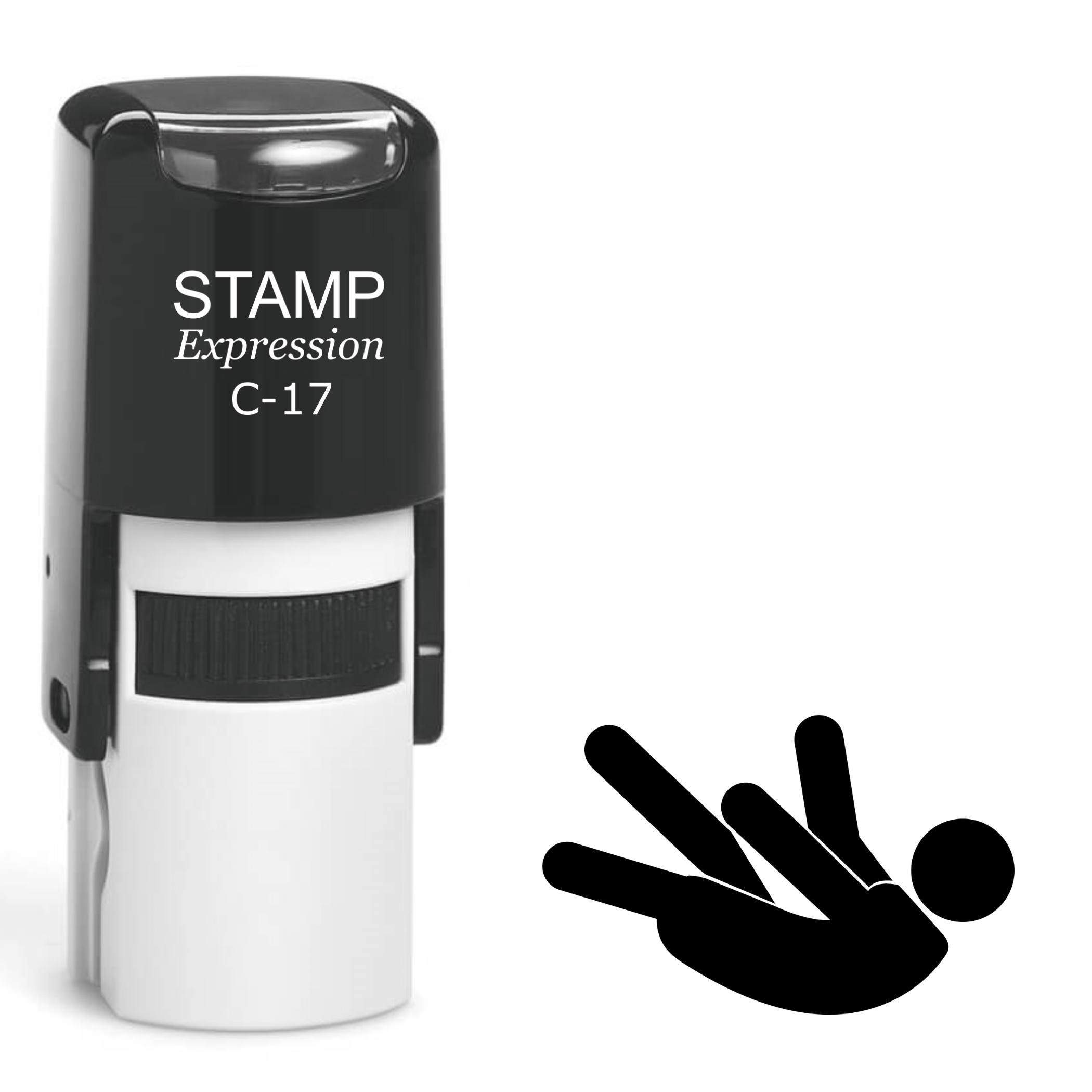 Falling Person Self Inking Rubber Stamp (SH-62075)